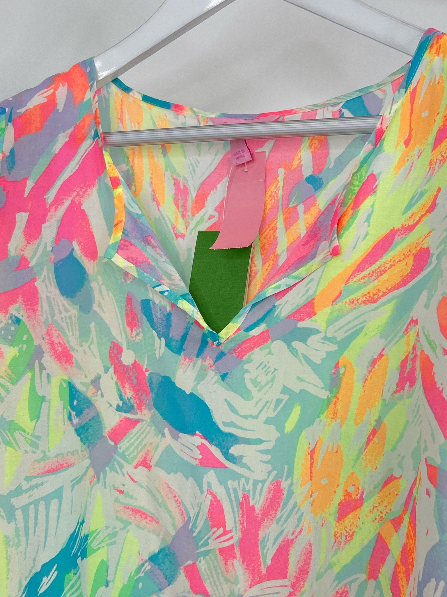 LILLY PULITZER Size S Pink Print Women Top NWT