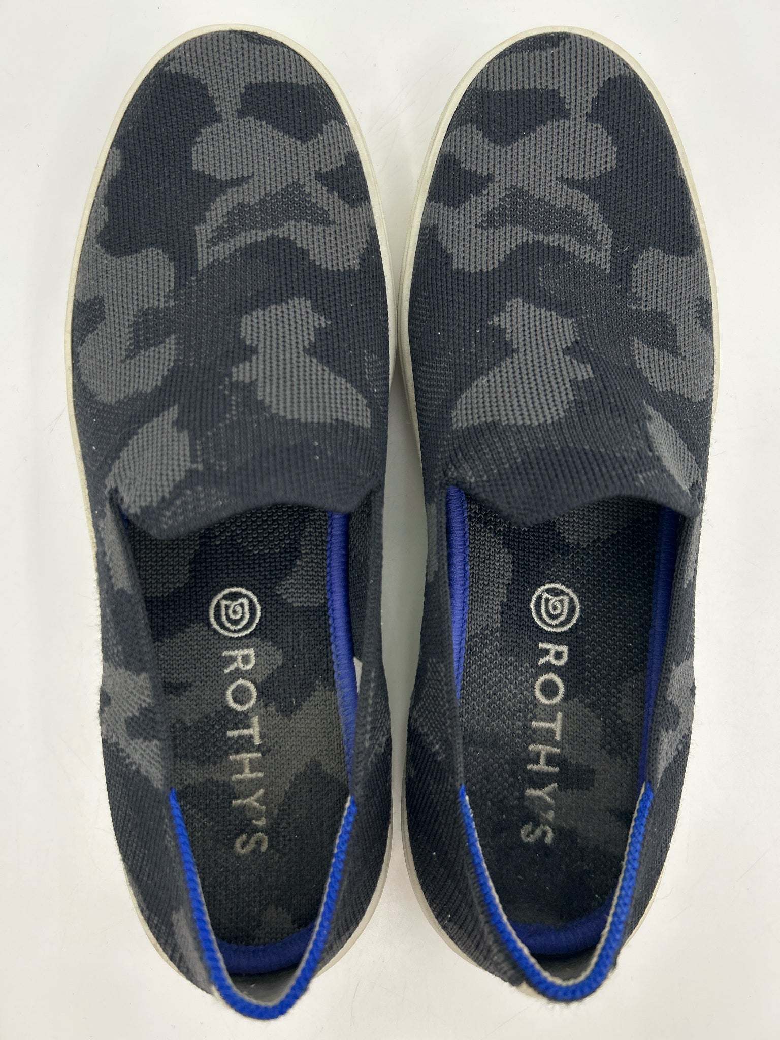 ROTHY'S Size 9W Grey Camo Women Sneakers