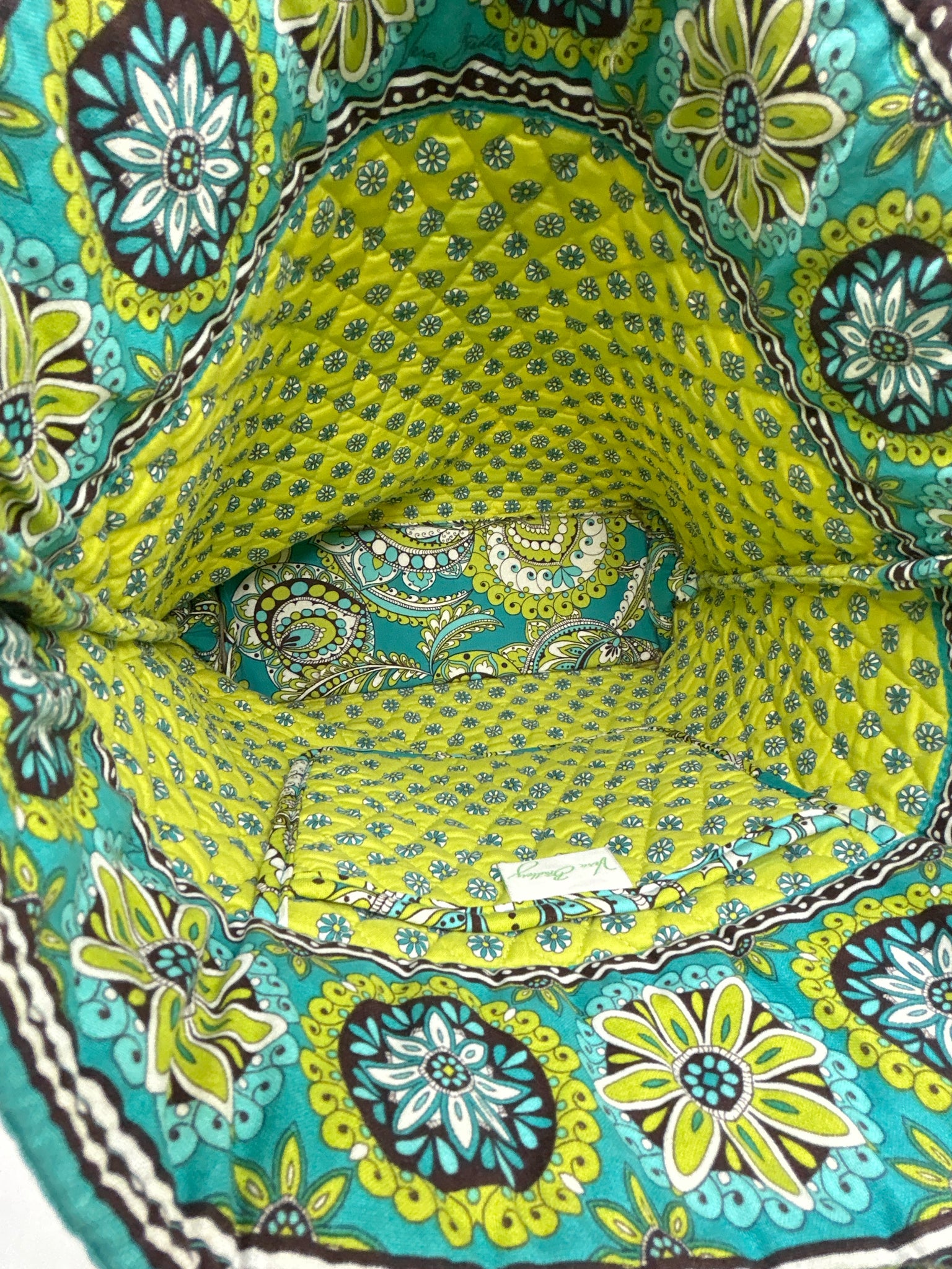 VERA BRADLEY Teal and green Women Tote