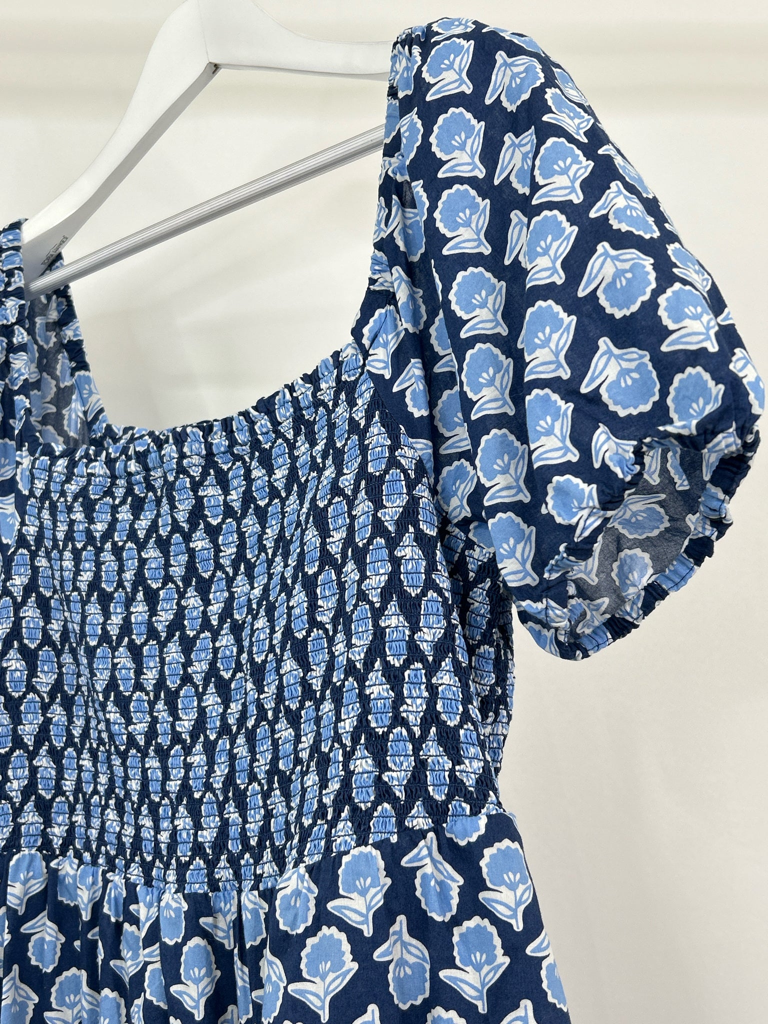 J.CREW Size XL Navy Print Women Dress