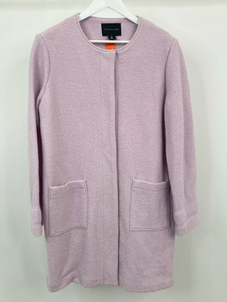 TAHARI Women Size L Lilac Coat