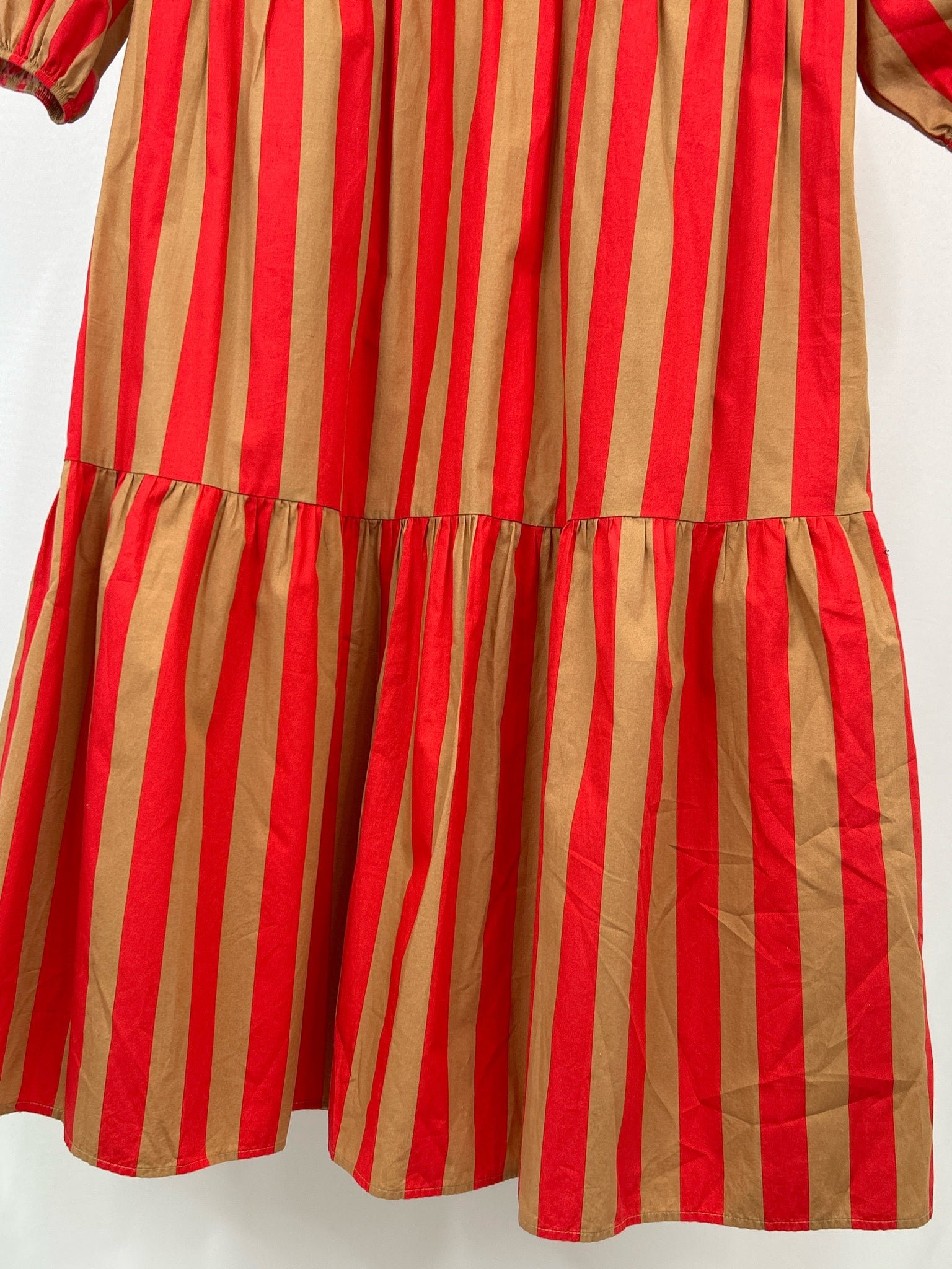 MAEVE Size XS TAN AND RED Women Dress