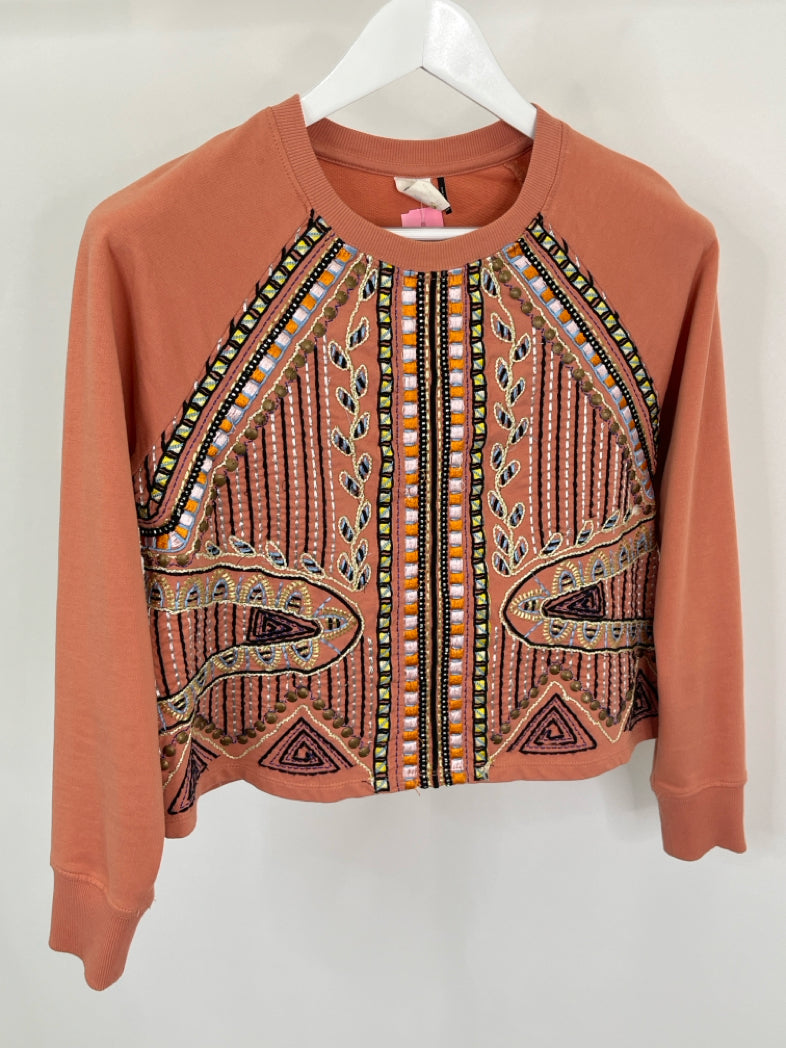 AKEMI + KIN Women Size XSP Peach Sweatshirt