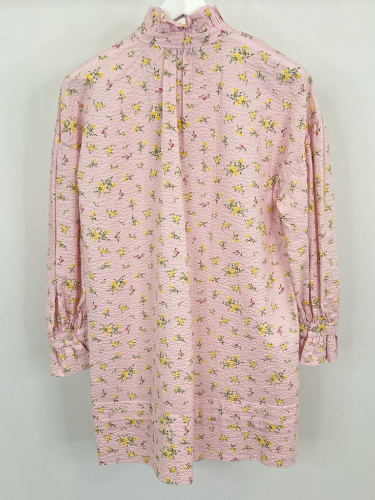 ZARA Size M Pink Print Women's Dress