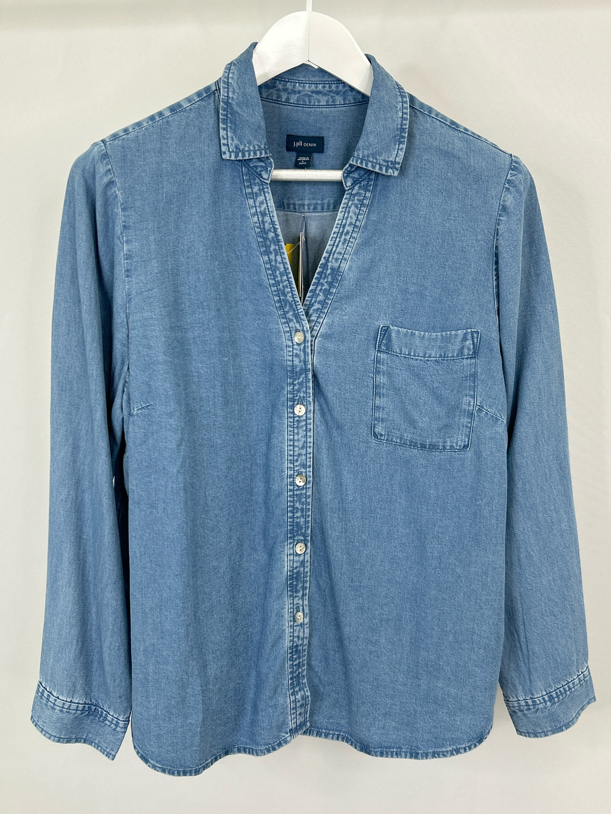 J. Jill Size LP BLUE DENIM Women Shirt
