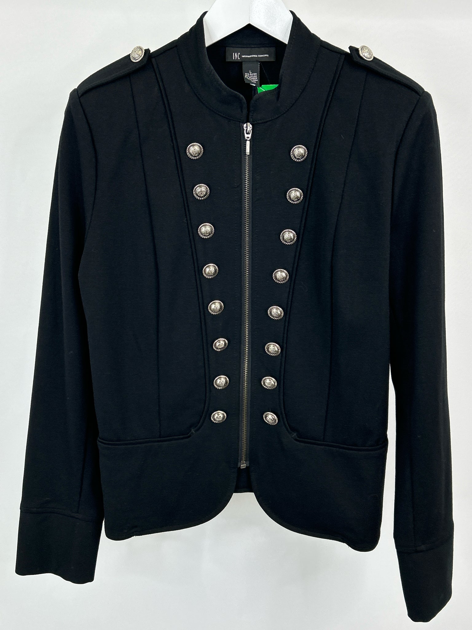 INC Size L Black Women Jacket
