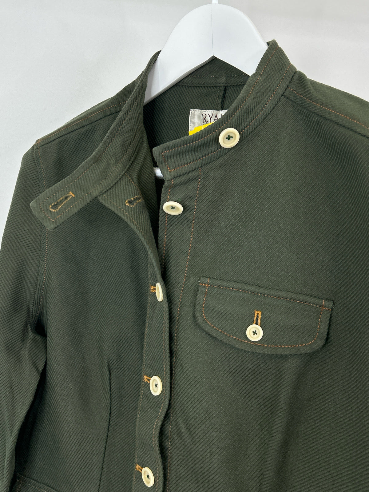 RYAN MICHAEL Size M ARMY GREEN Women Jacket