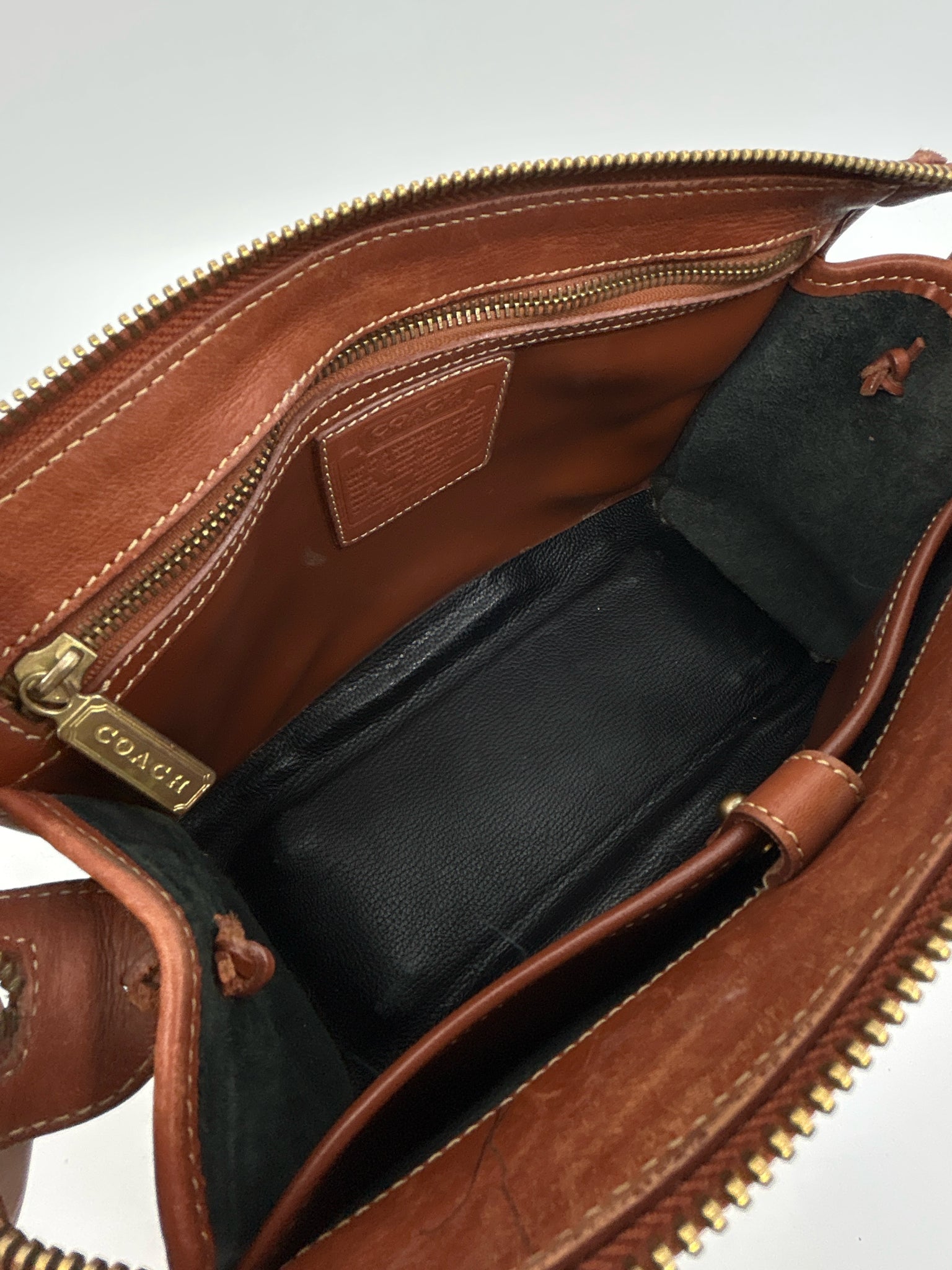 COACH Vintage Black and  Tan Women Purse