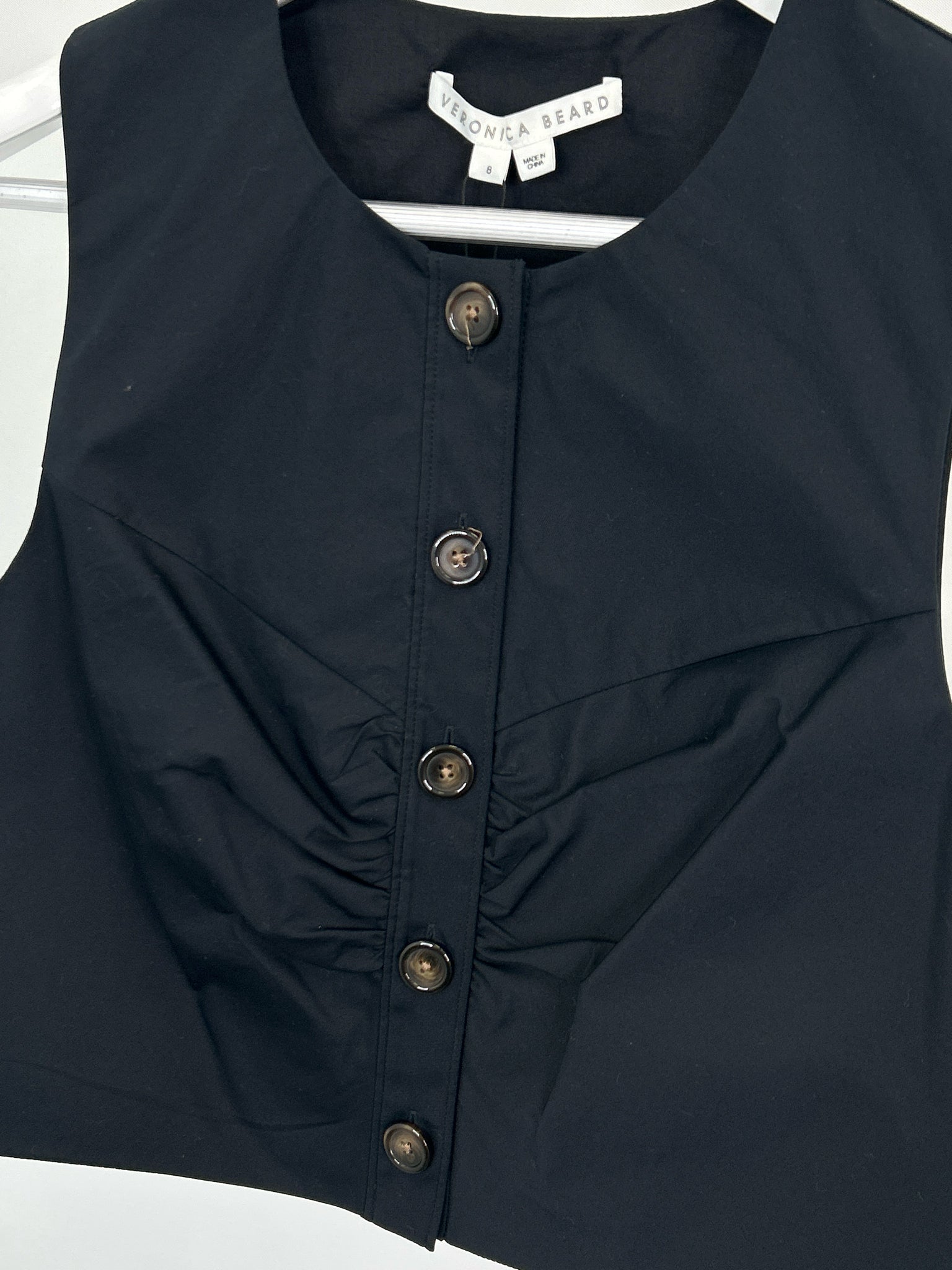 VERONICA BEARD Size 8 Black Women Top