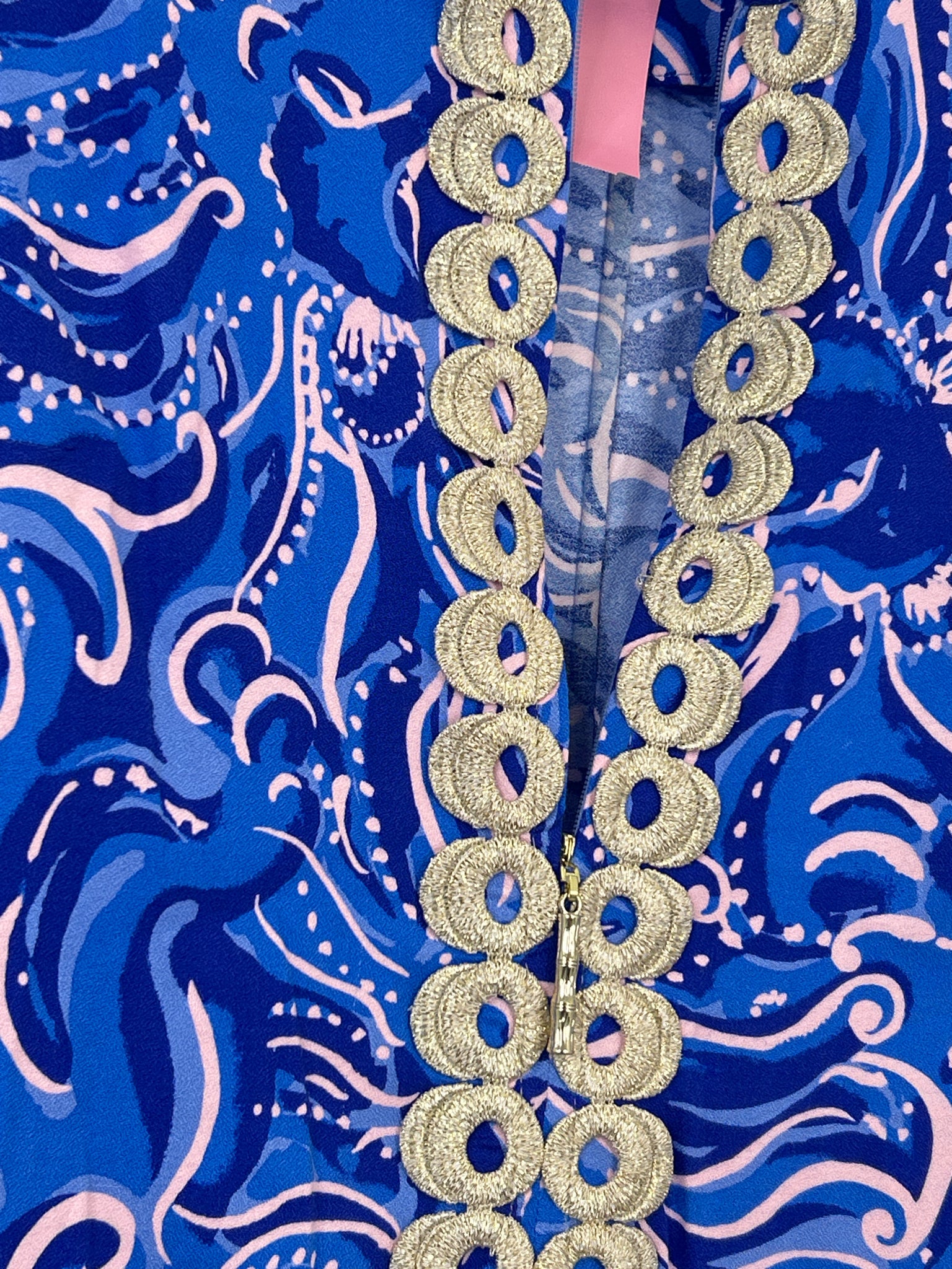 LILLY PULITZER Size 4 Blue Print Women Dress