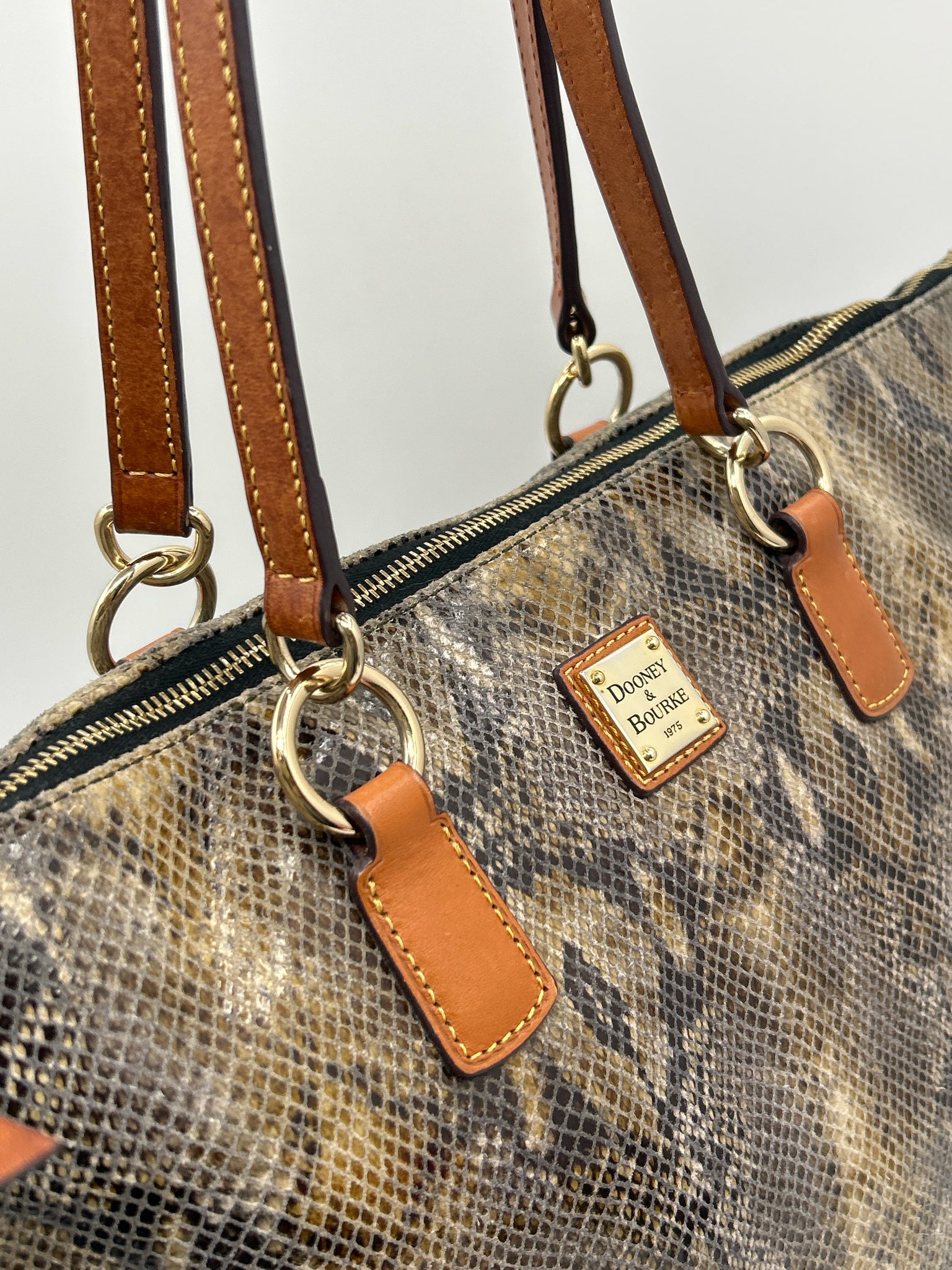DOONEY & BOURKE Brown Print Women Tote