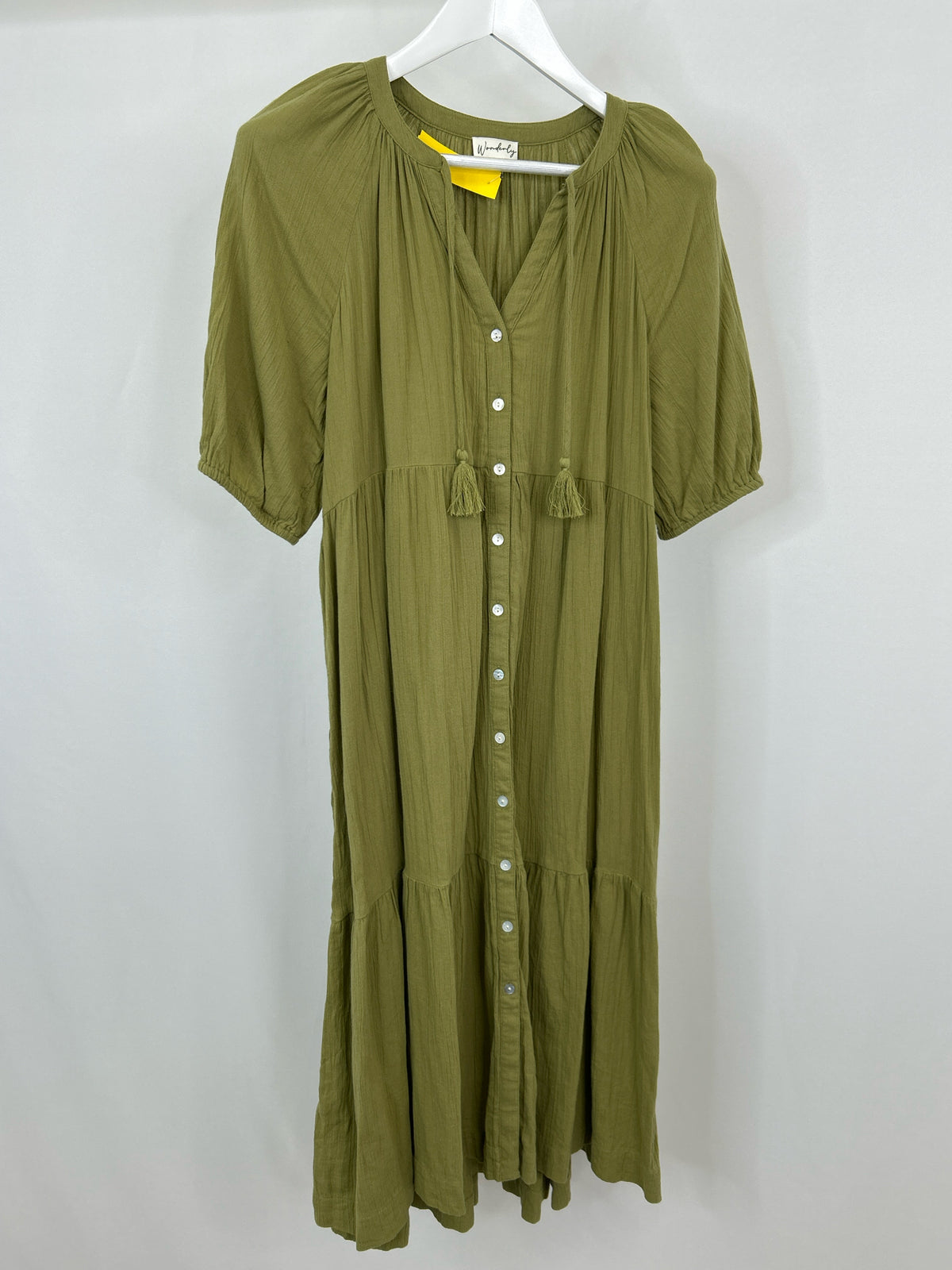 WONDERLY Size S Green Women Dress