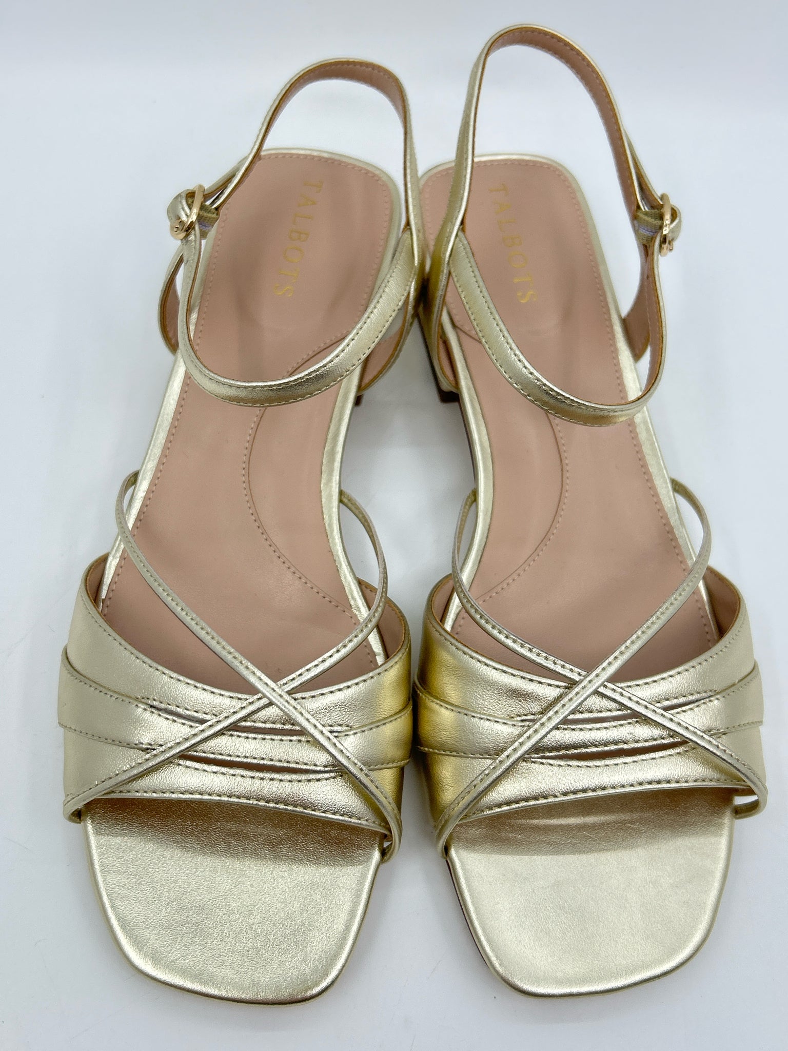 TALBOTS Size 10M gold metallic Women Sandal