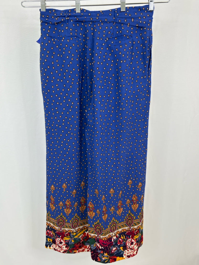 ETT TWA Size 14 Blue Print Women's Pants