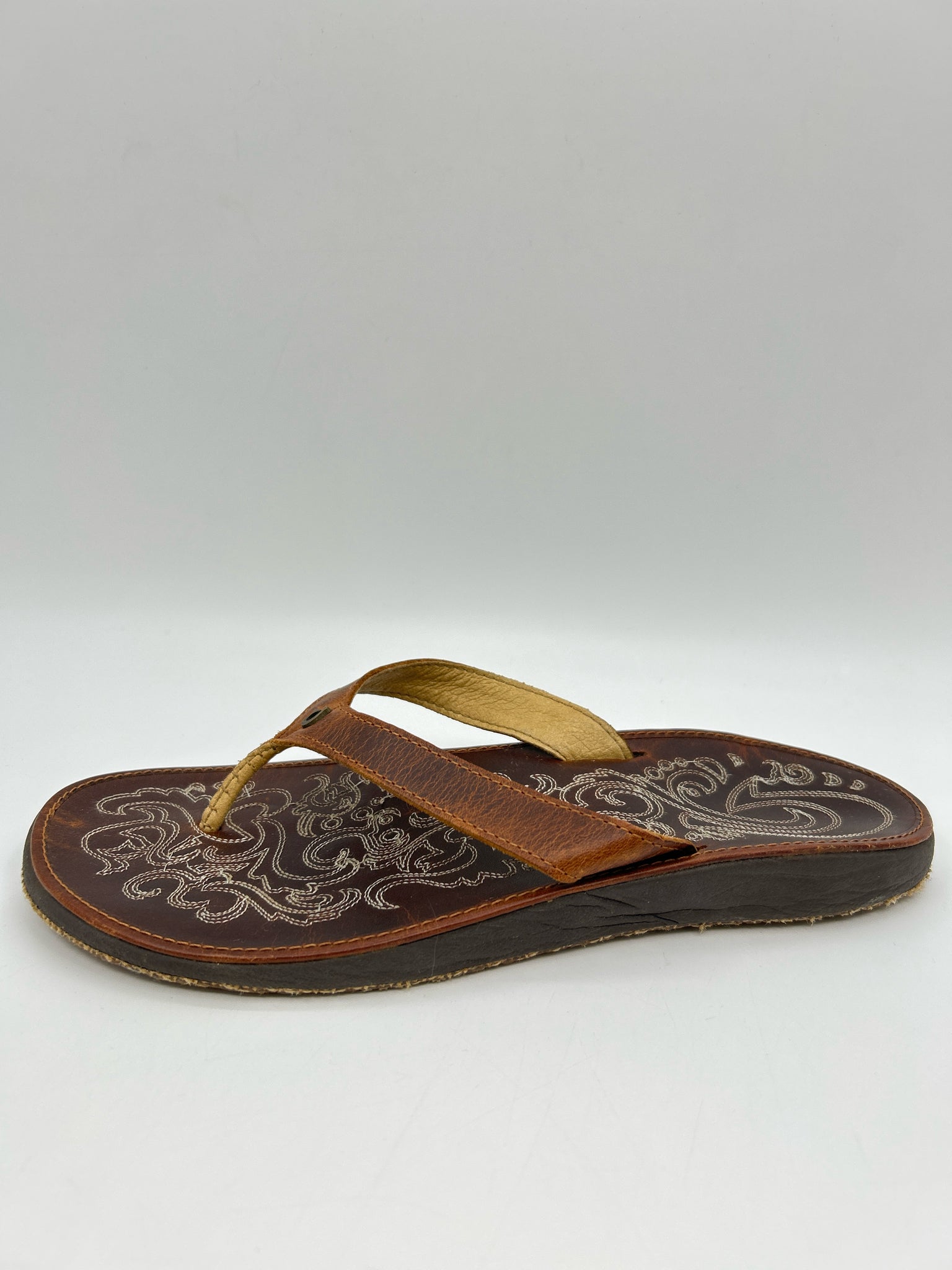 OLUKAI Size 8 Tan Women Sandal