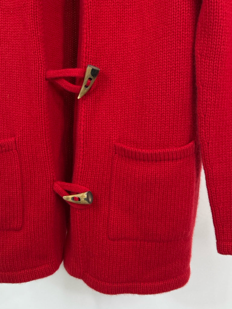 NEIMAN MARCUS Women Size L Red Cardigan