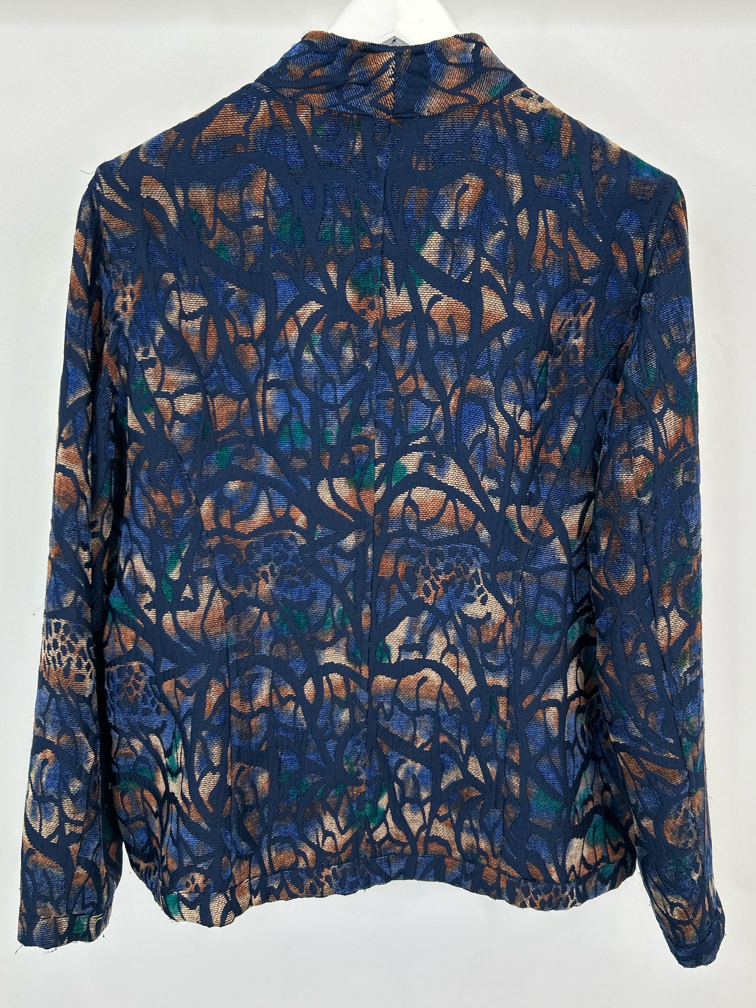 COLDWATER CREEK Size XL Navy Print Women Jacket
