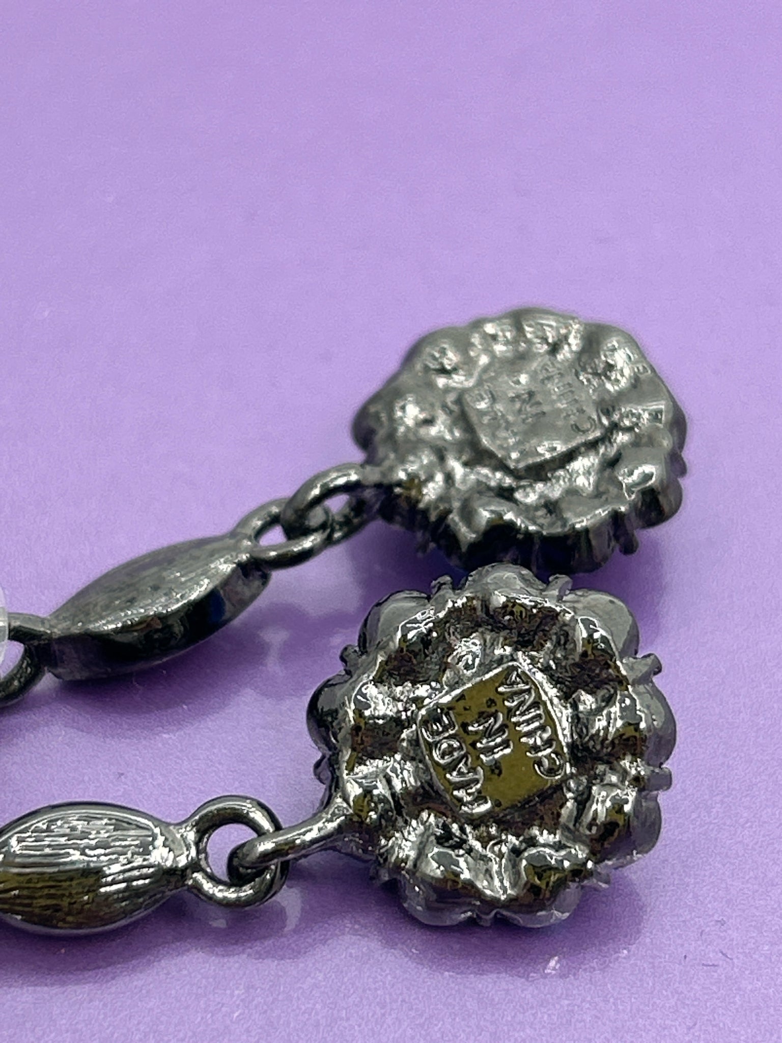 SUZANNE SOMERS Black & Purple Jewelry Set