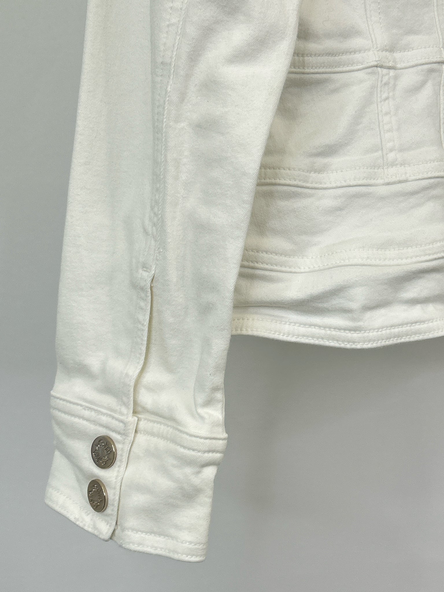 White House Black Market Size L white denim Women Jacket