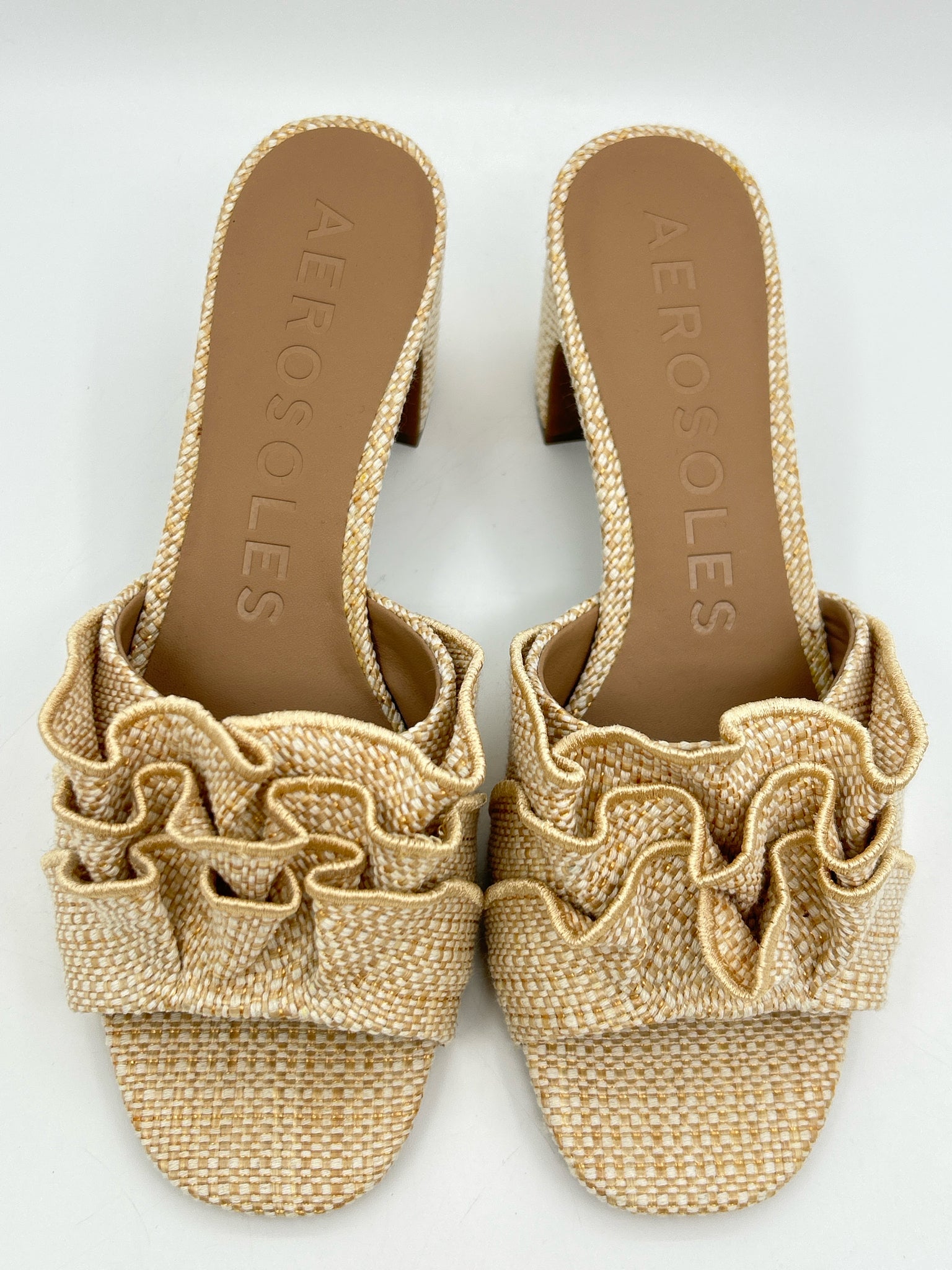 AEROSOLES Size 8M Beige Women Sandal