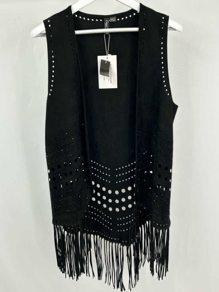 ETHYL Women Size M Black Vest