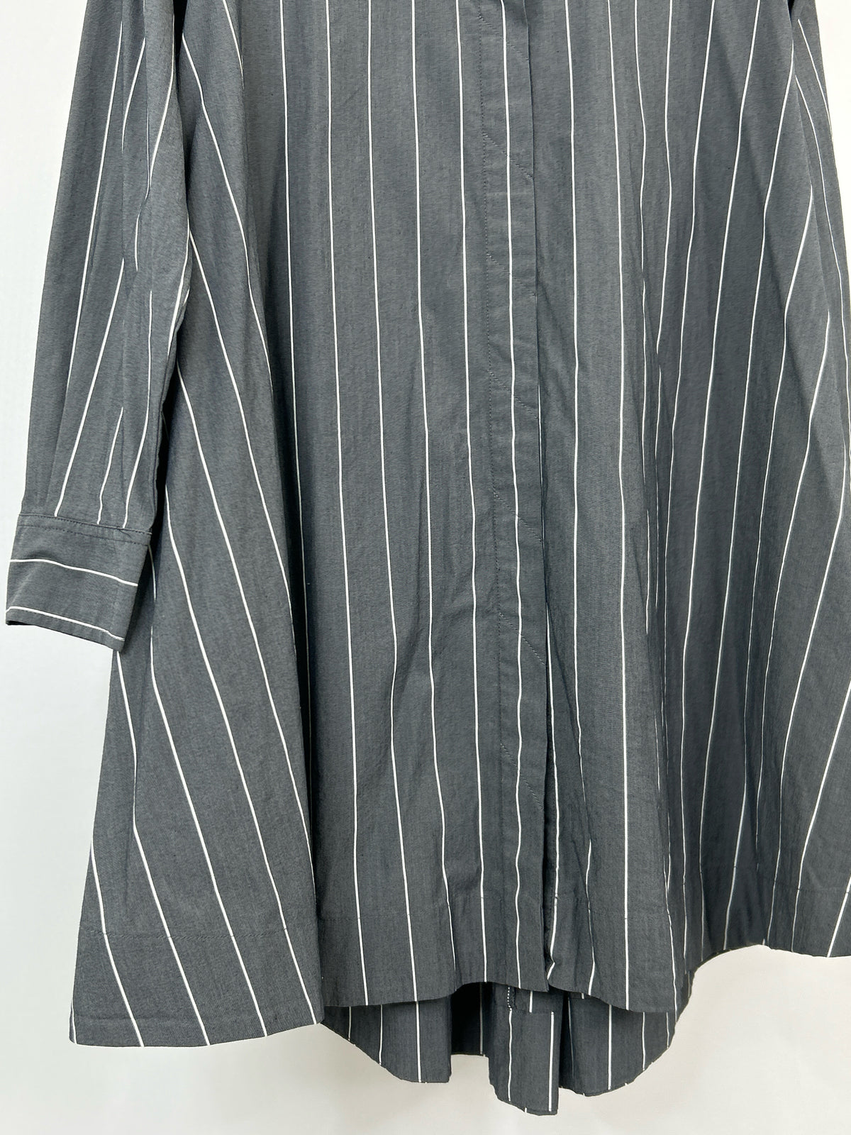 COMFY USA Size L GRAY STRIPED Women Dress