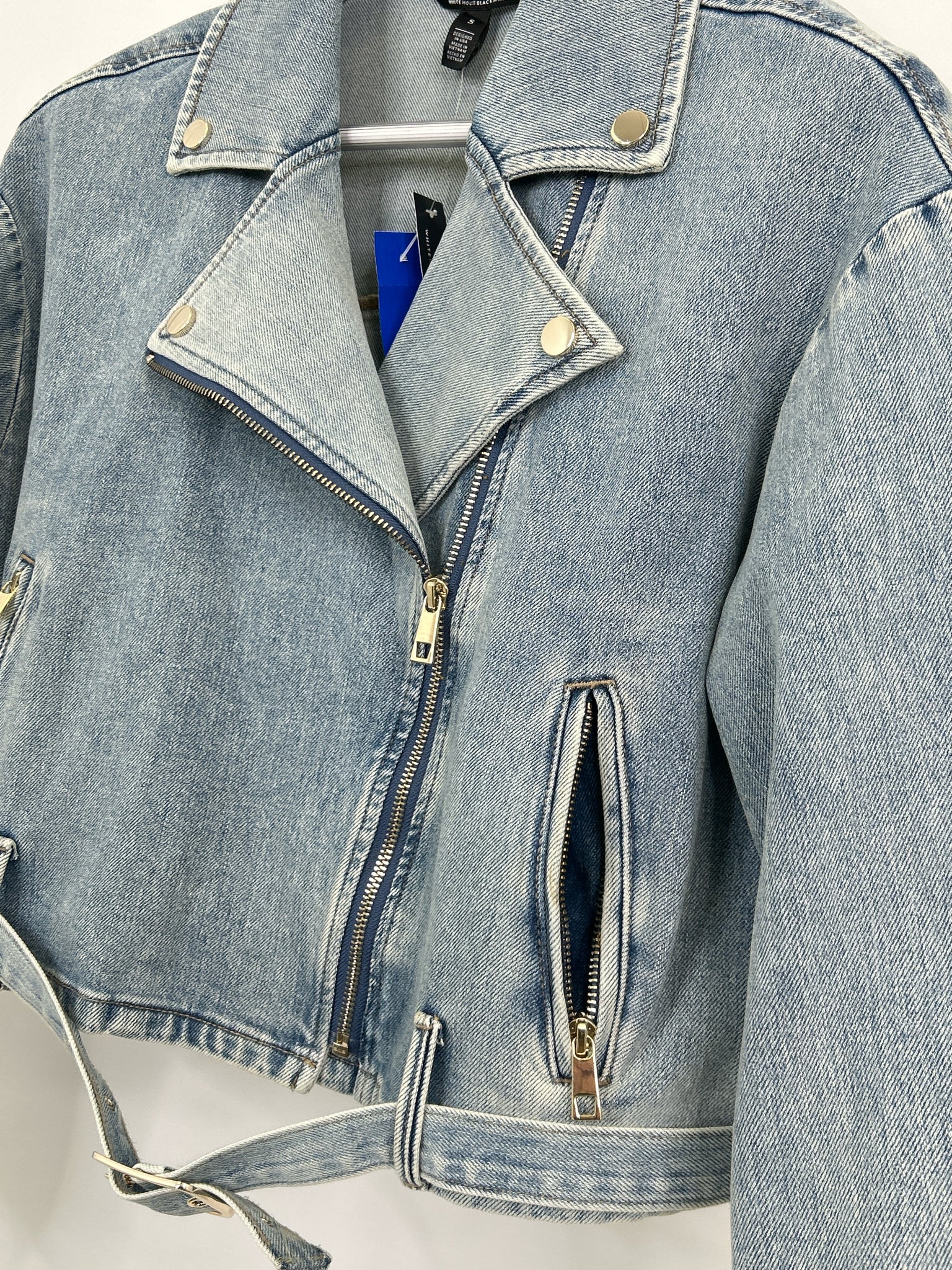 White House Black Market NWT Size S BLUE DENIM Women Jacket