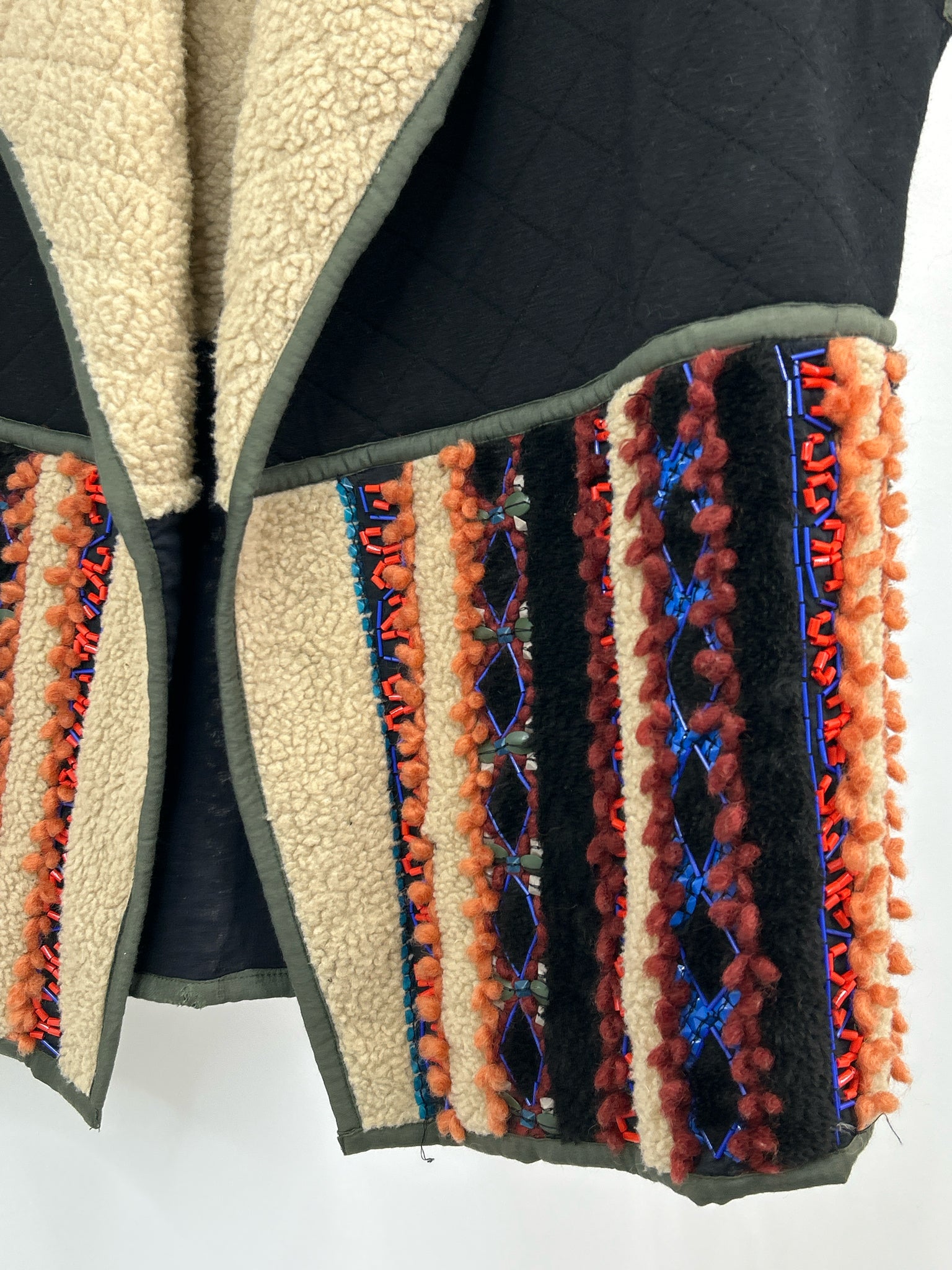 BLANK LONDON Size M/L BLACK AND TAN Women Cardigan