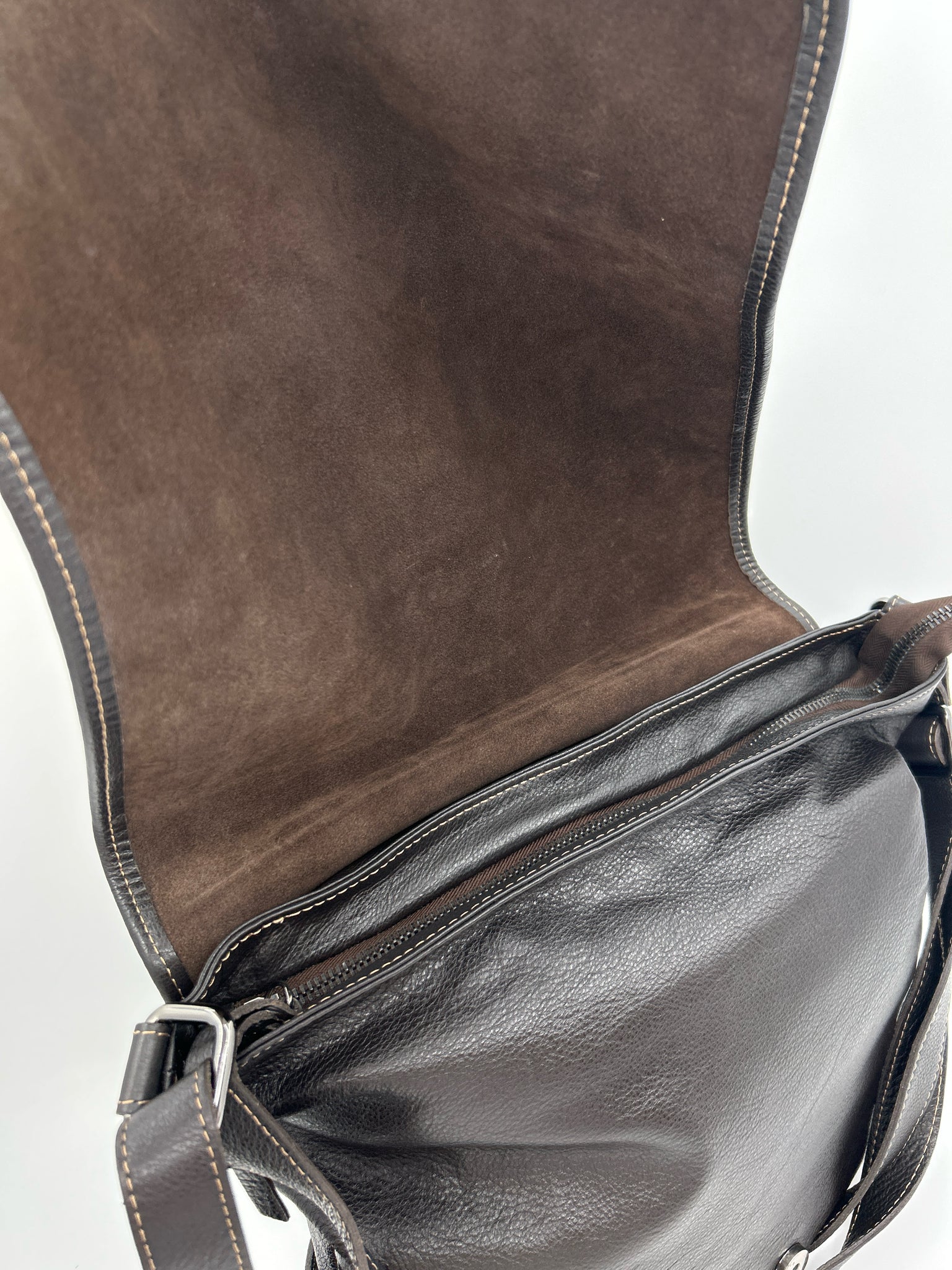 Giannotti Brown and White Women Purse
