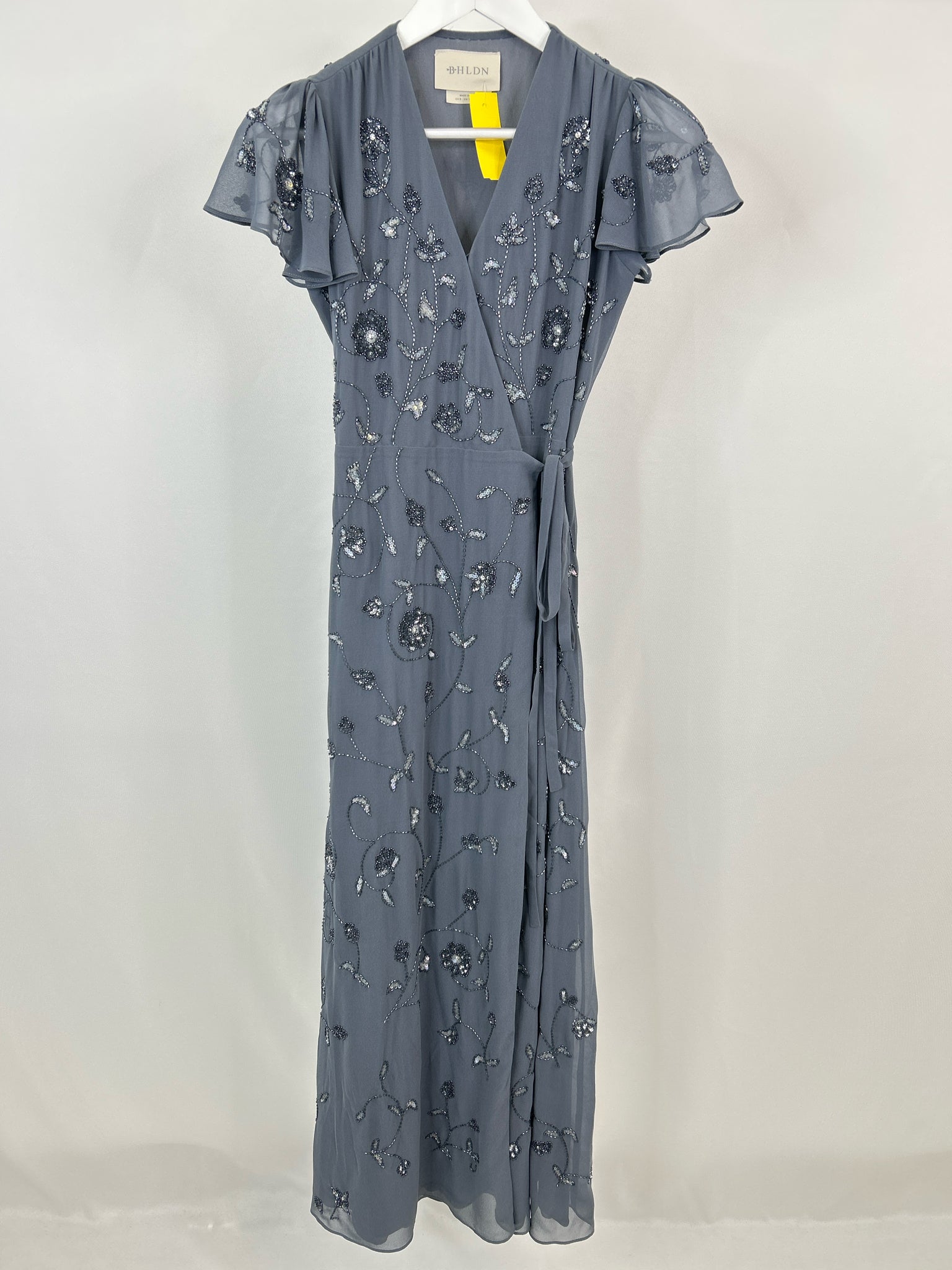 BHLDN Size 8 Blue Grey Women Dress