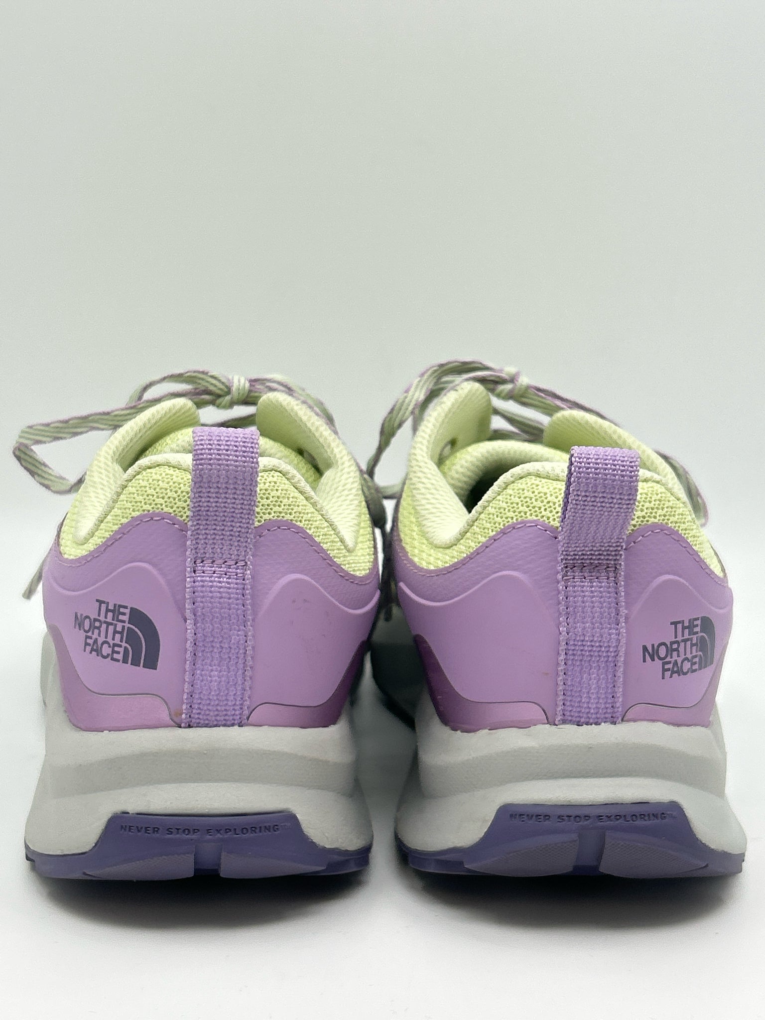 THE NORTH FACE Size 10.5 Green and Purple Women Sneakers