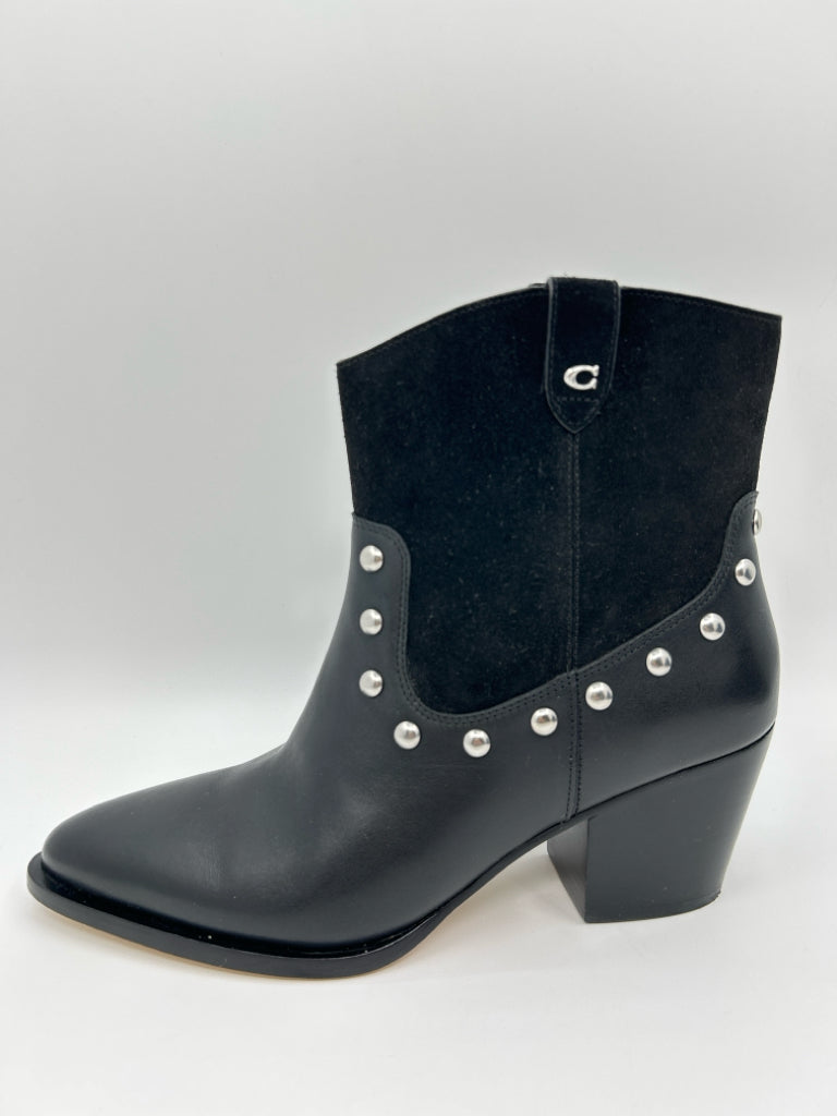 COACH Size 9.5B Black Women's Booties