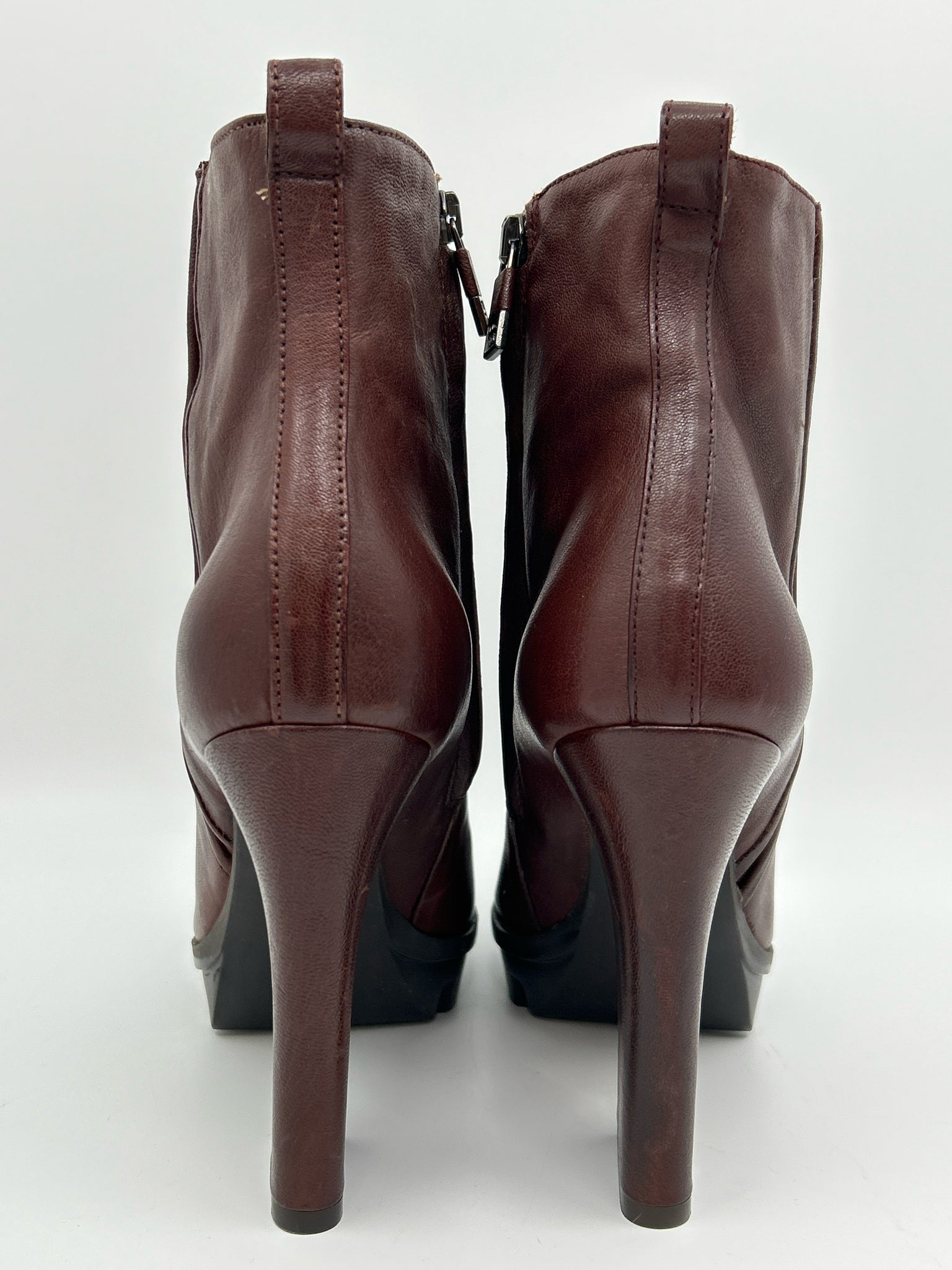ALBERTO FERMANI Size 41 Brown Women Booties NWOB