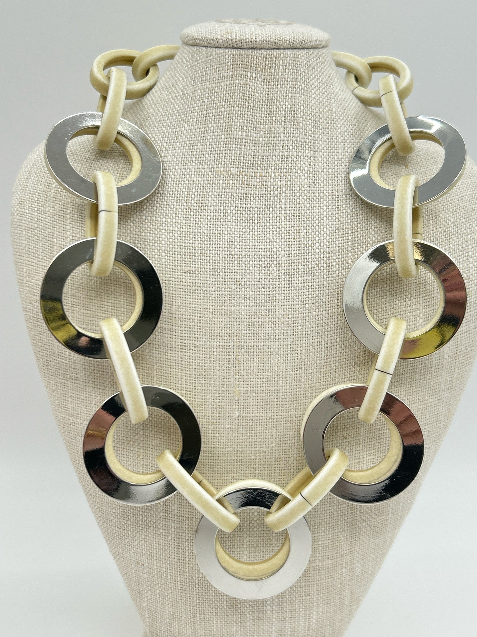 PONO By Jane Goodman Cream & Silver Necklace