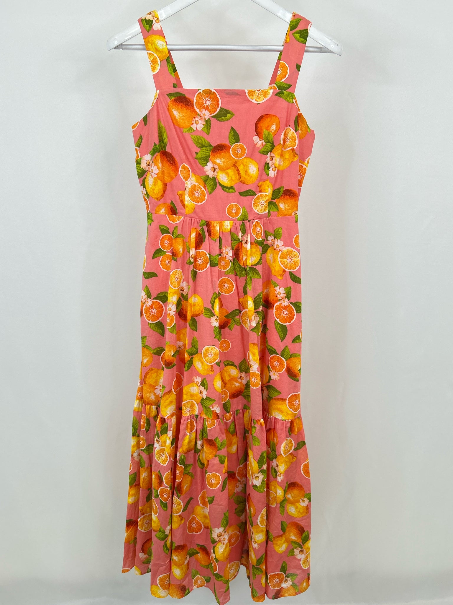 TALBOTS Size 4P SALMON PRINT Women's Dress