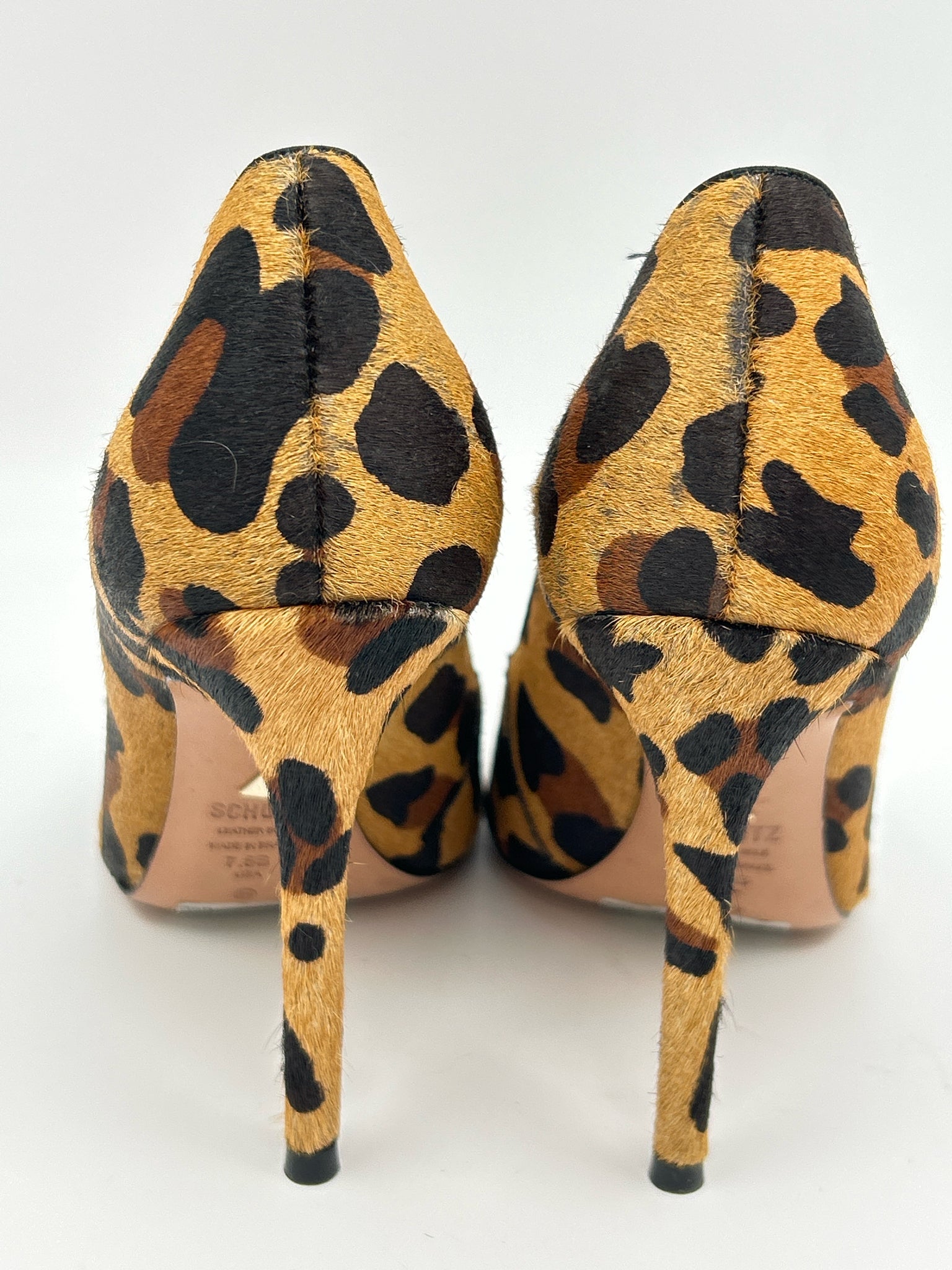 SCHUTZ Size 7.5B Animal Print Women Pumps