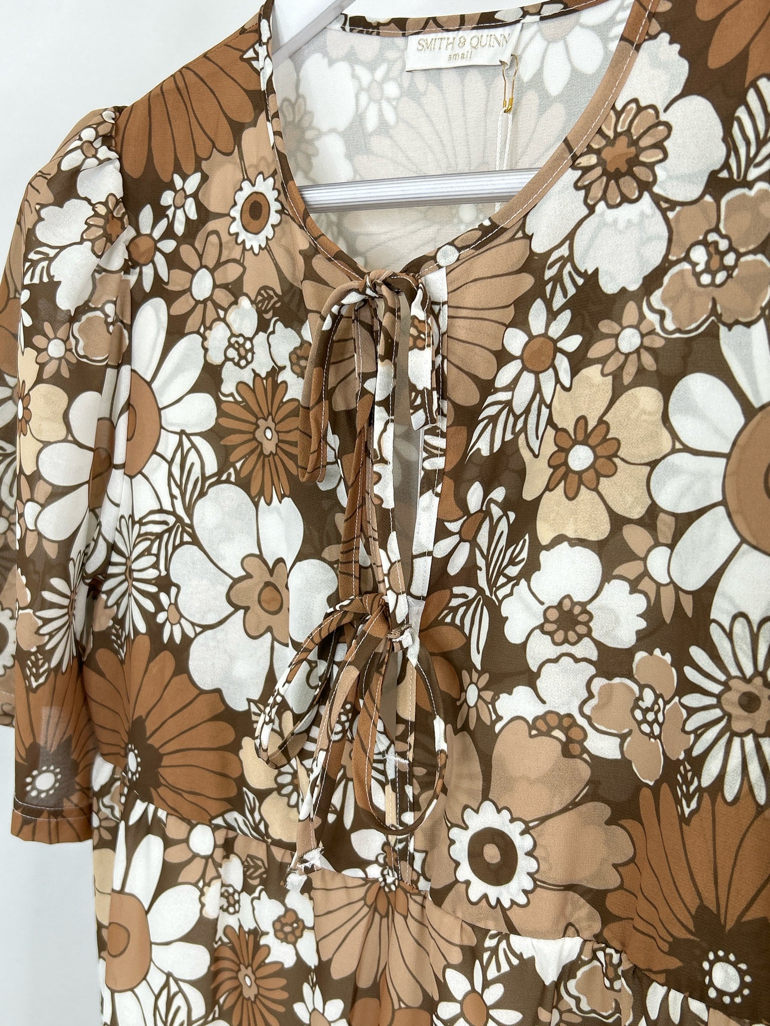 Smith & Quinn Size S Brown floral Women Dress