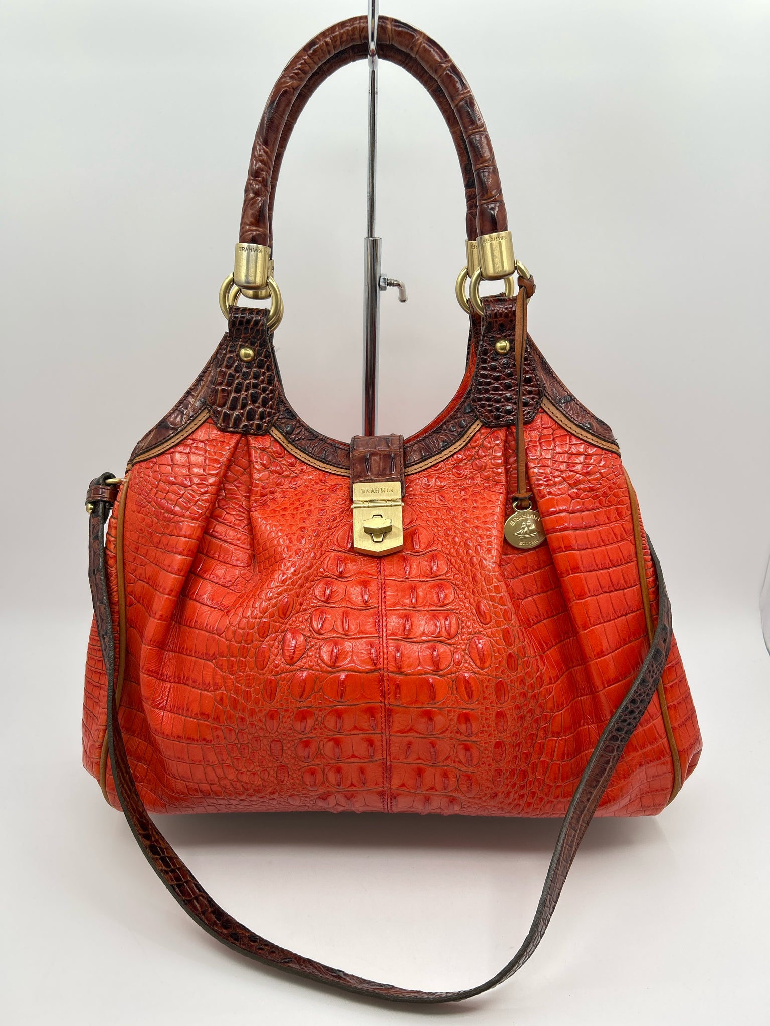 BRAHMIN Orange Women Purse