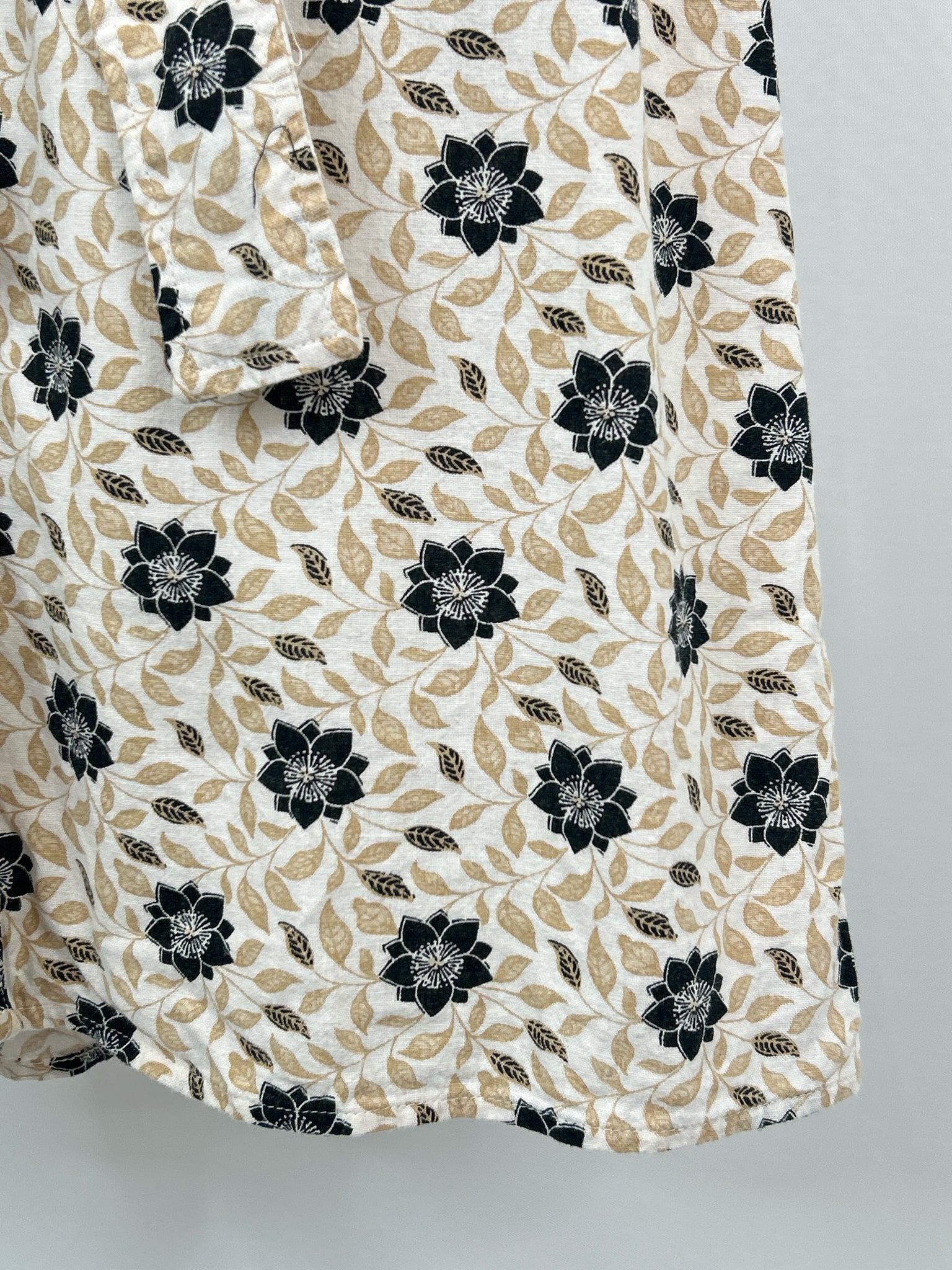 ANN TAYLOR Size S Beige & Black Women Dress