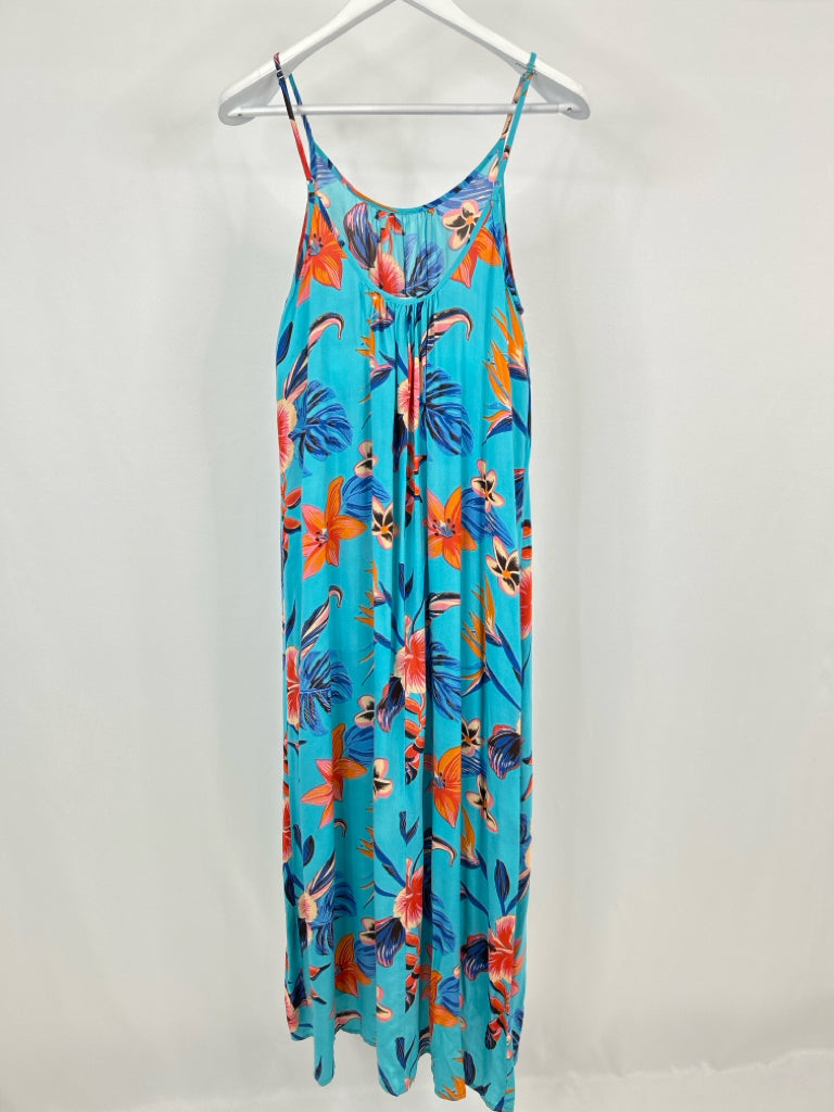 XIX Nineteen Palms Size S Blue Floral Women's Dress