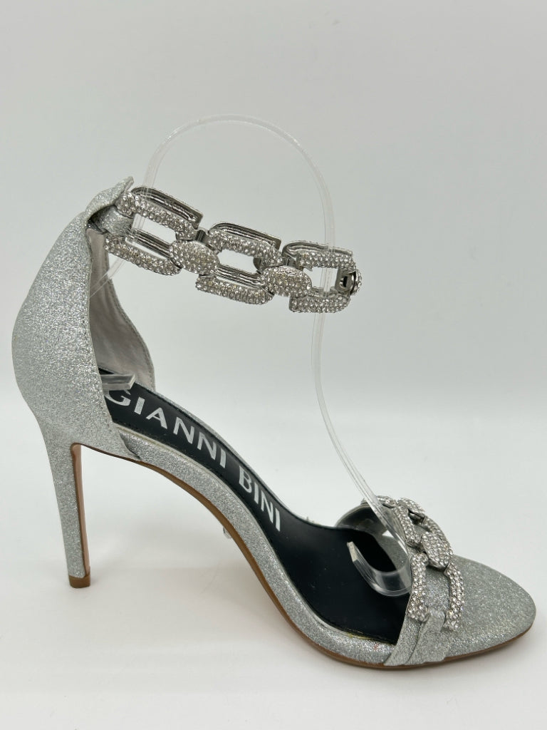 GIANNI BINI Women Size 7.5 Silver Sandal