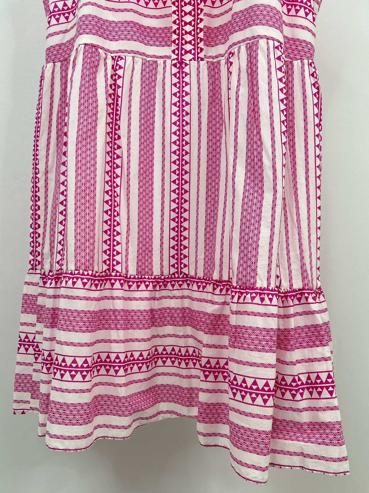 SIGNATURE BY ROBBIE BEE Size XL Pink & White Women Dress