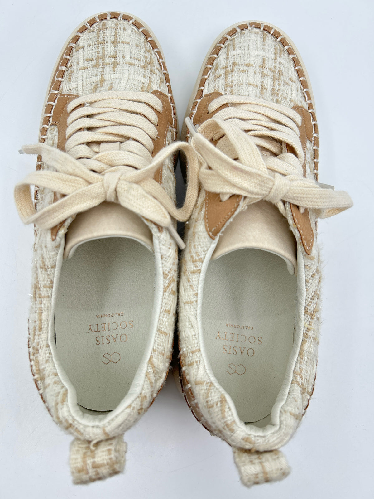 OASIS SOCIETY Size 8.5 Beige Women Sneakers