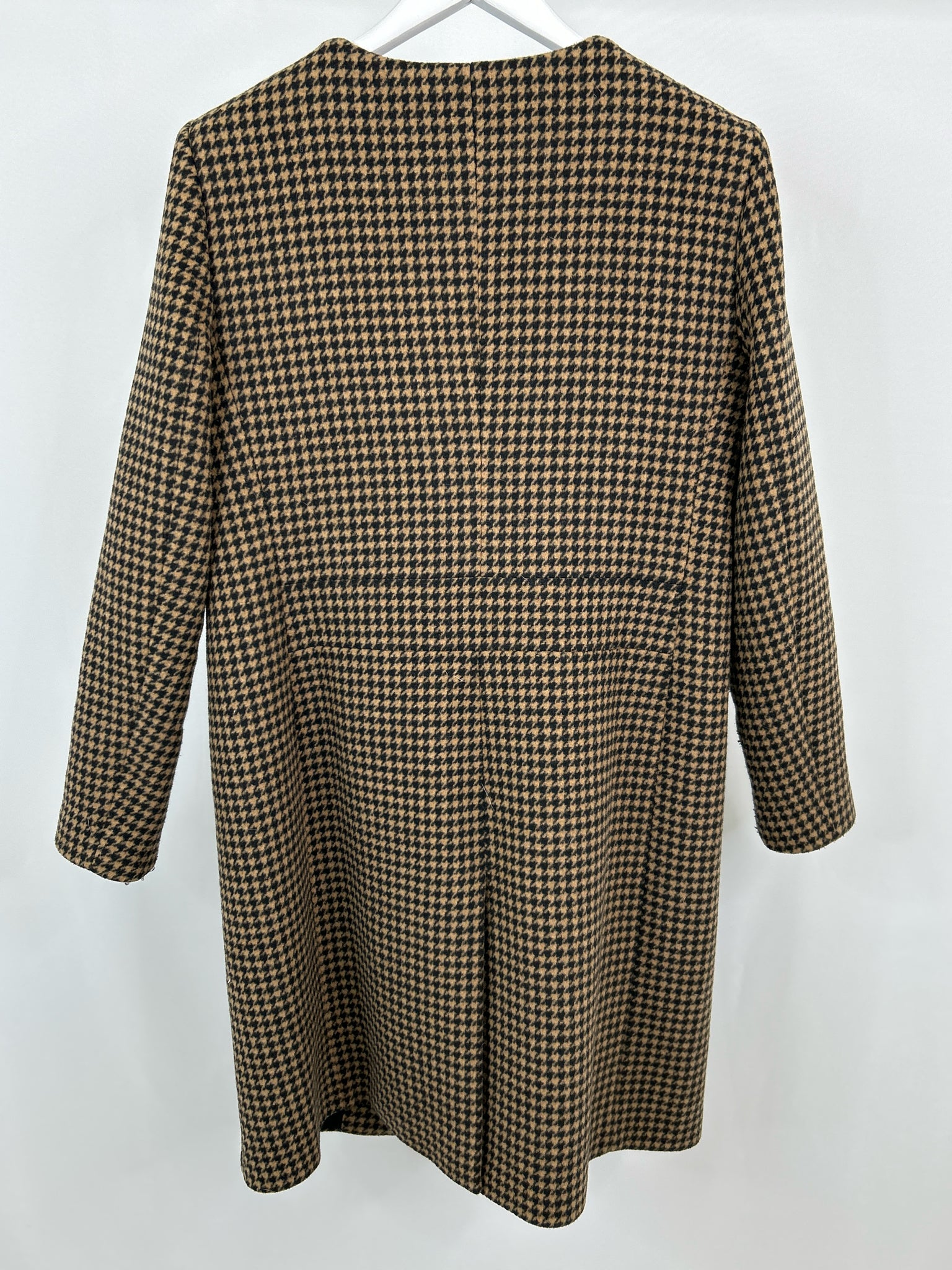 ANN TAYLOR Size L BEIGE AND BLACK Women Coat