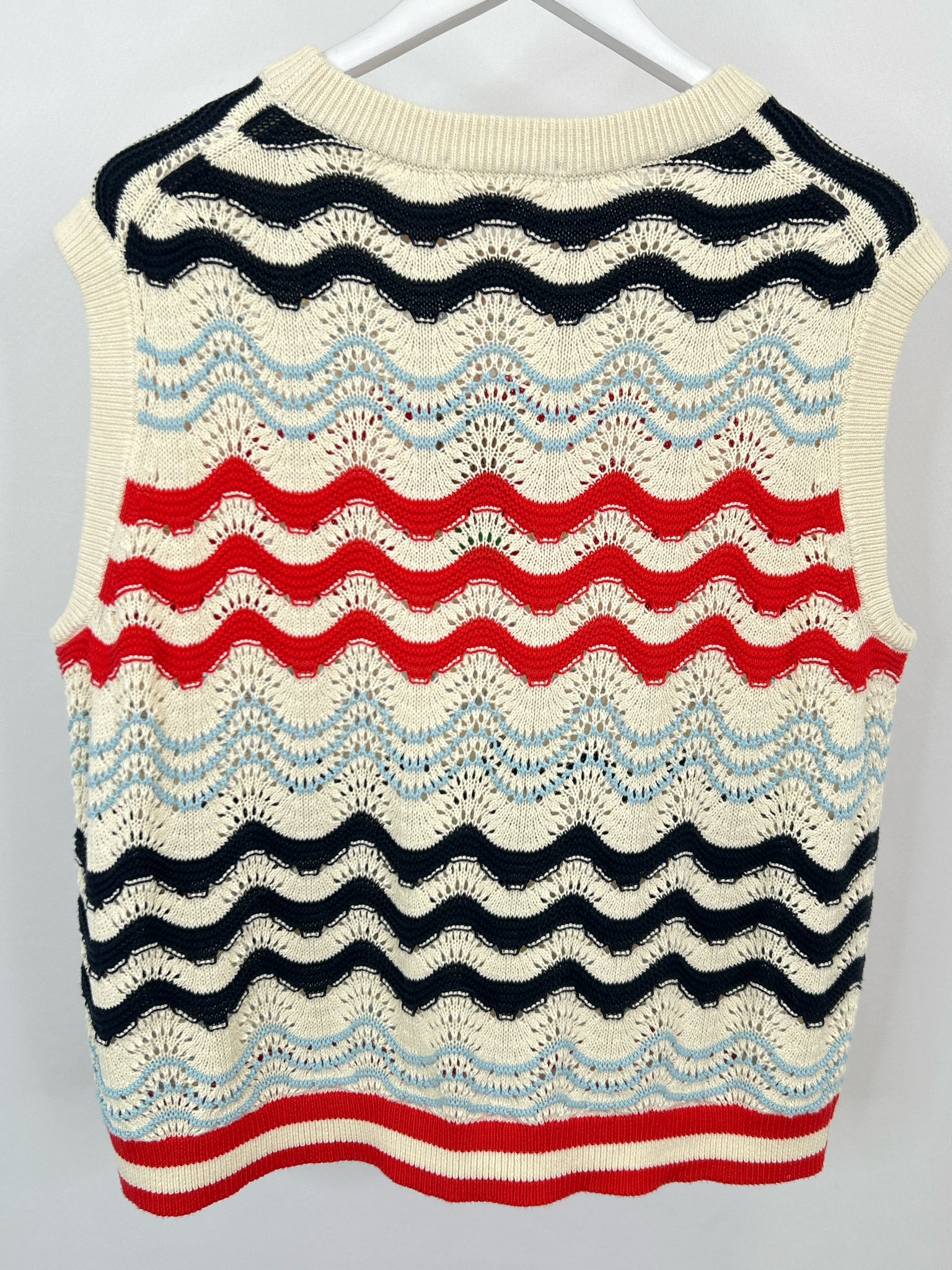 BODEN Size XL IVORY AND RED Women Sweater