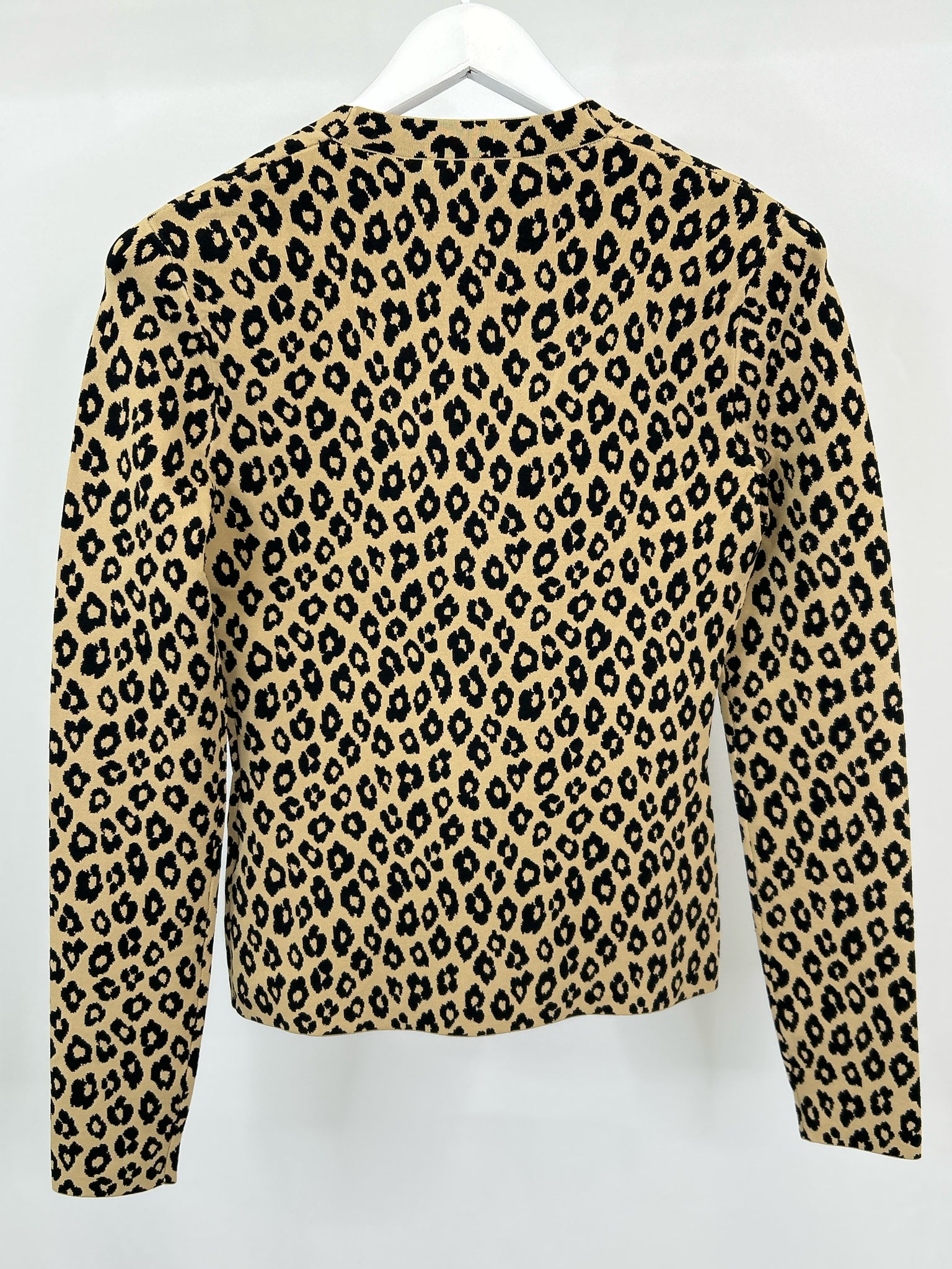 THEORY Size S Khaki and Black Women Cardigan Sweater NWT