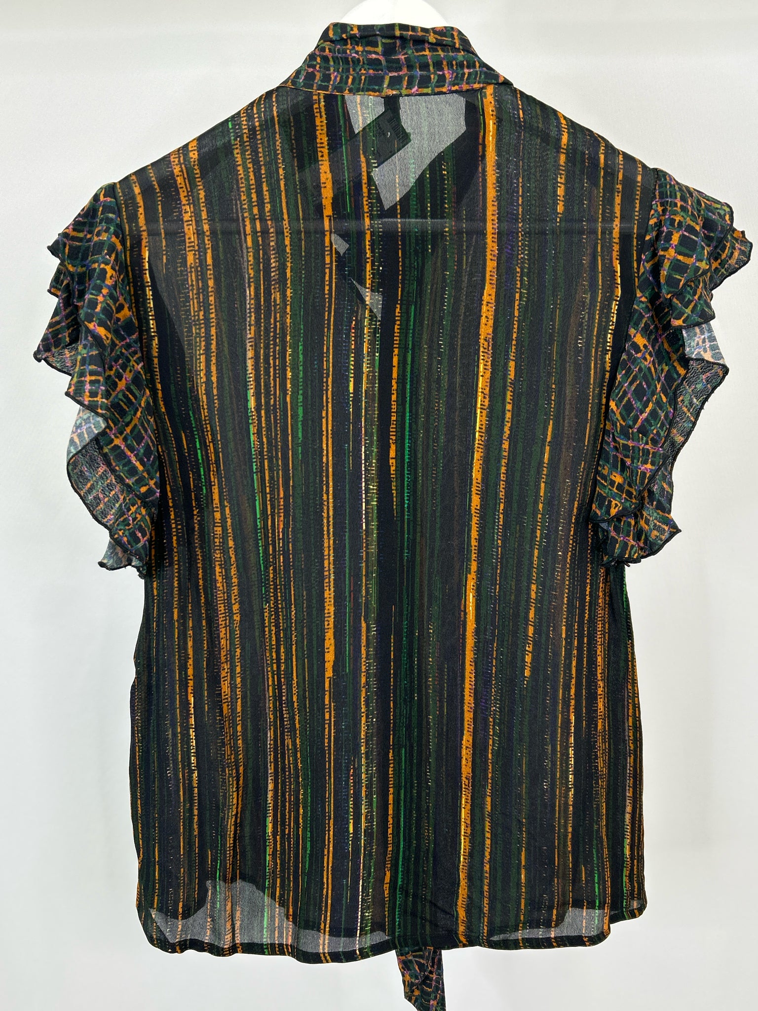 BLANK LONDON Size S BLACK AND ORANGE Women Top