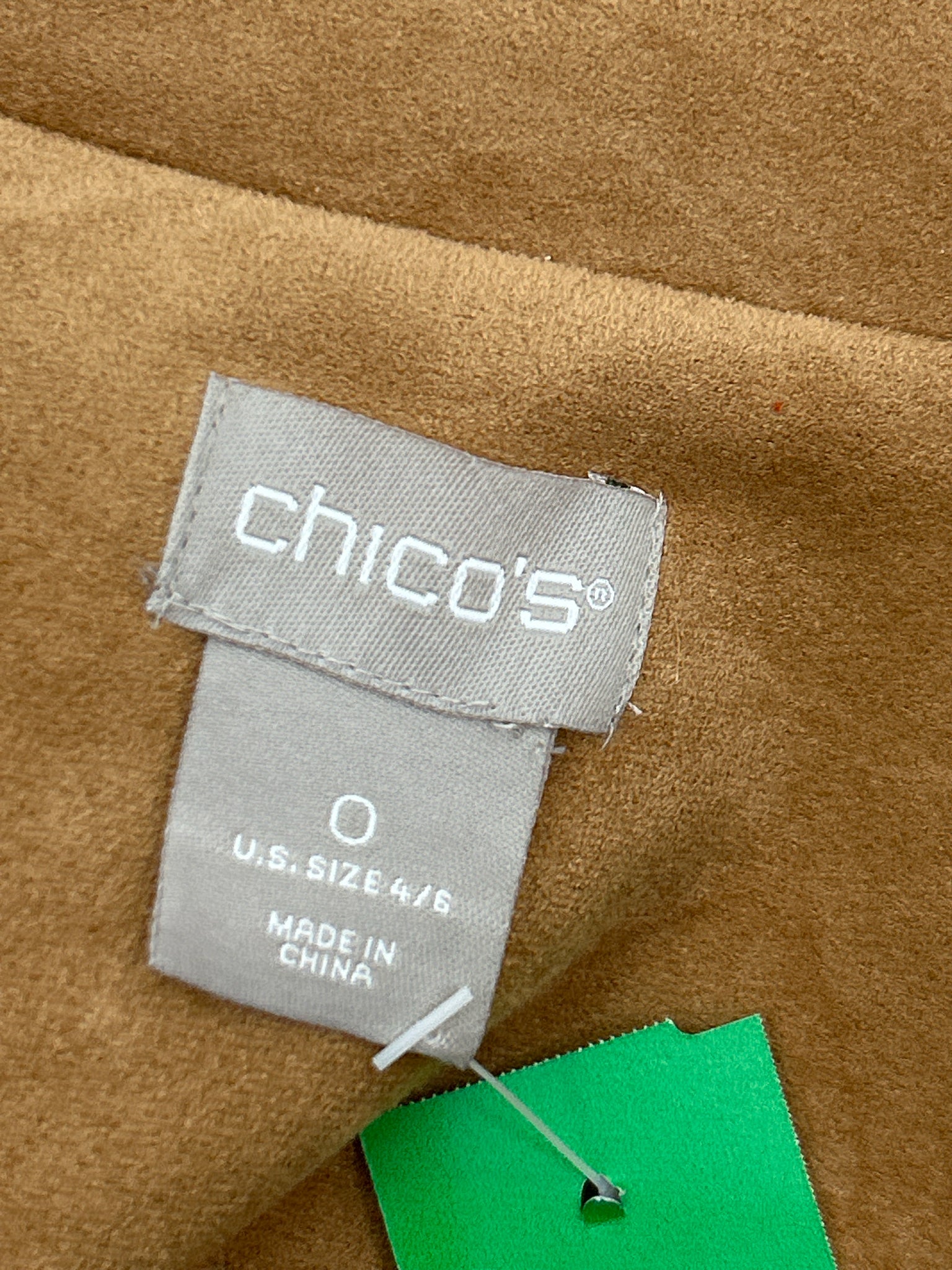 CHICO'S Size 4/6 Tan Women Jacket