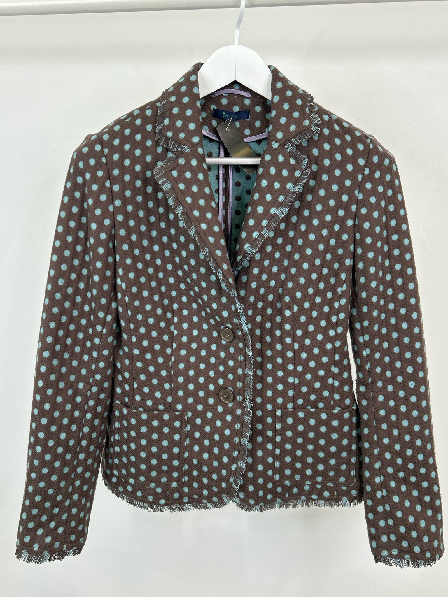 BODEN Size S/M BROWN & BLUE Women Jacket