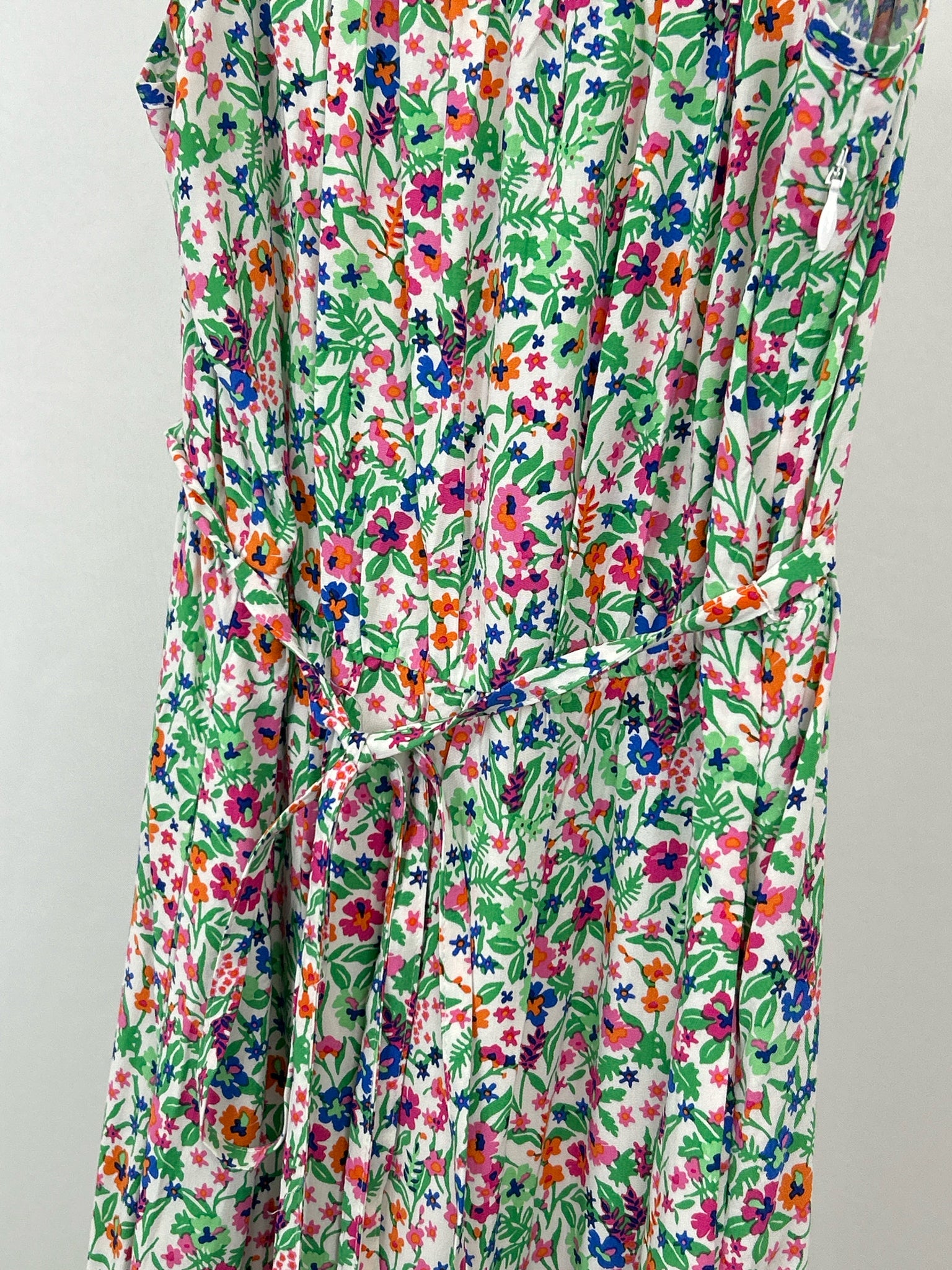 J. CREW Size 6 Green Floral Women Dress